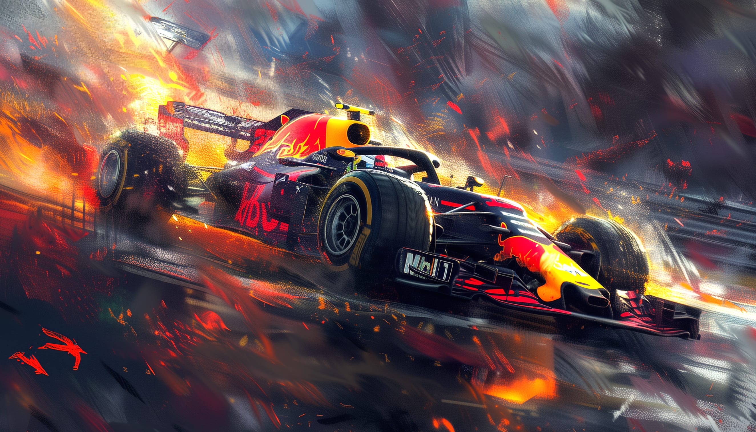 Dynamic Red Bull Racing F1 for Desktop wallpapers HD quality