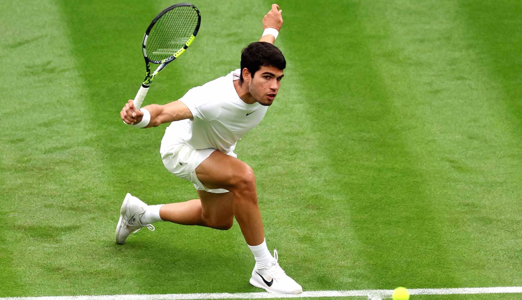 Dynamic Tennis Action at Wimbledon 2023 - wallpapers HD quality