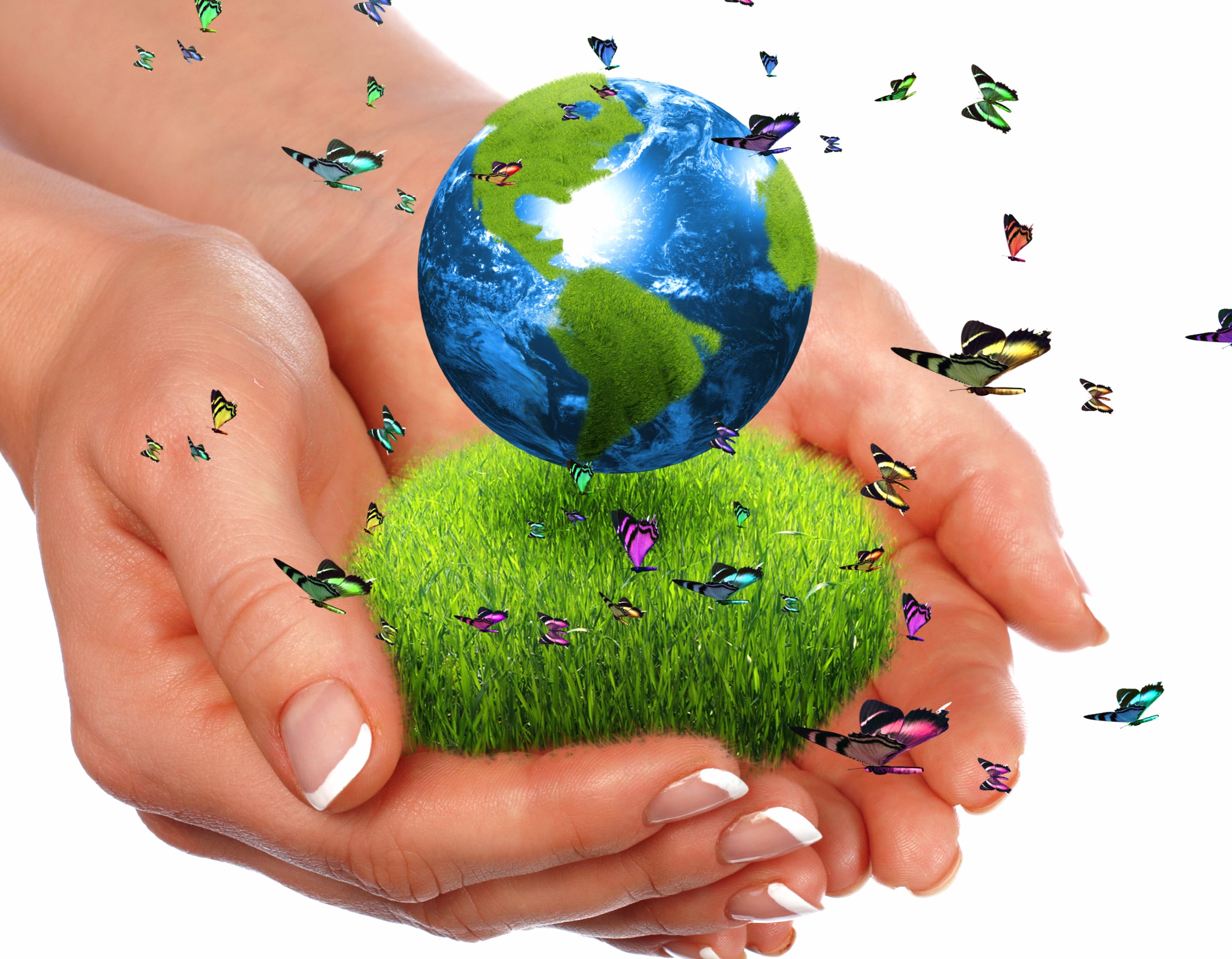 Earth Day Nurturing Nature with Butterflies and Our Planet wallpapers HD quality