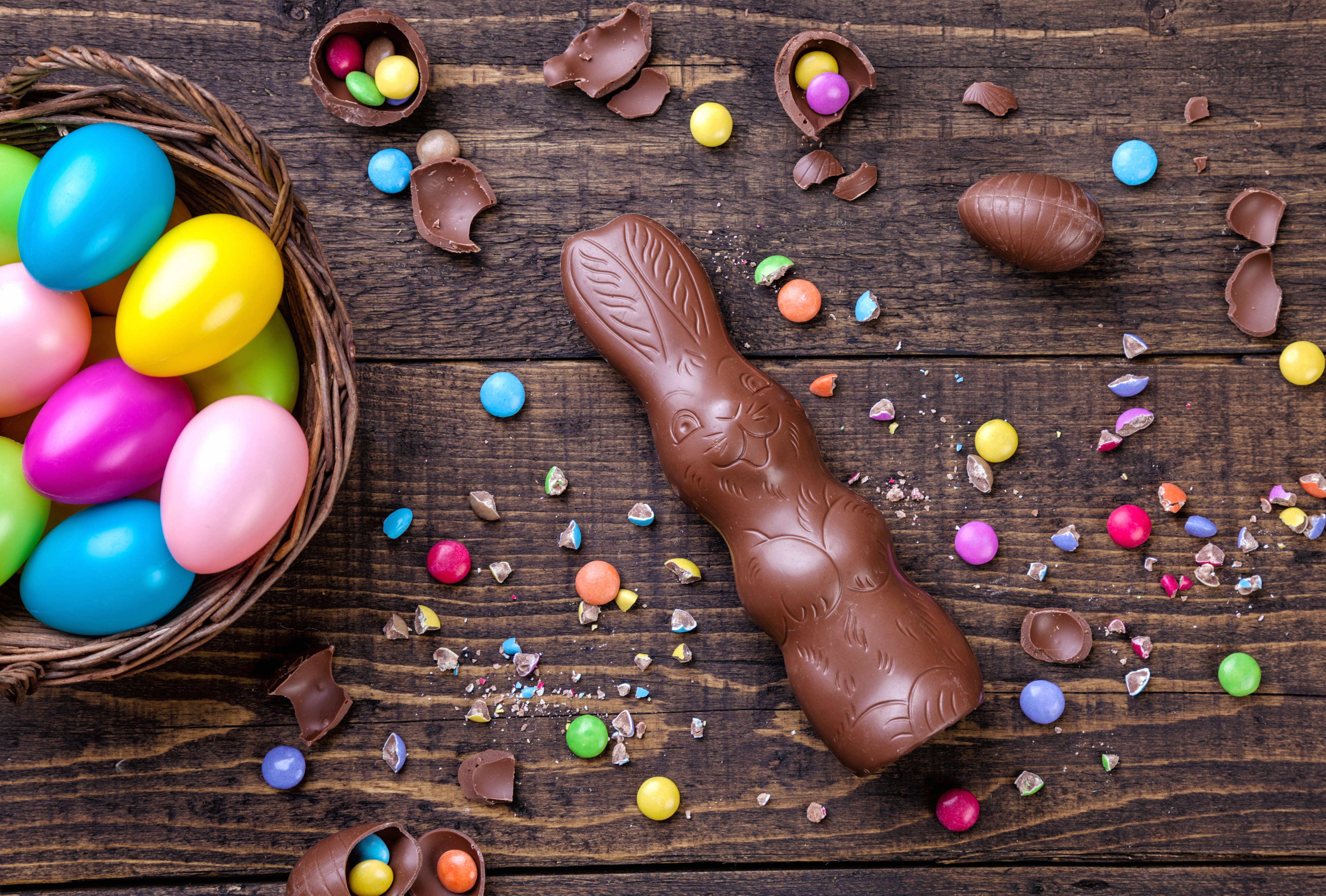 Easter Egg Candy Still Life Chocolate Holiday Easter wallpapers HD quality