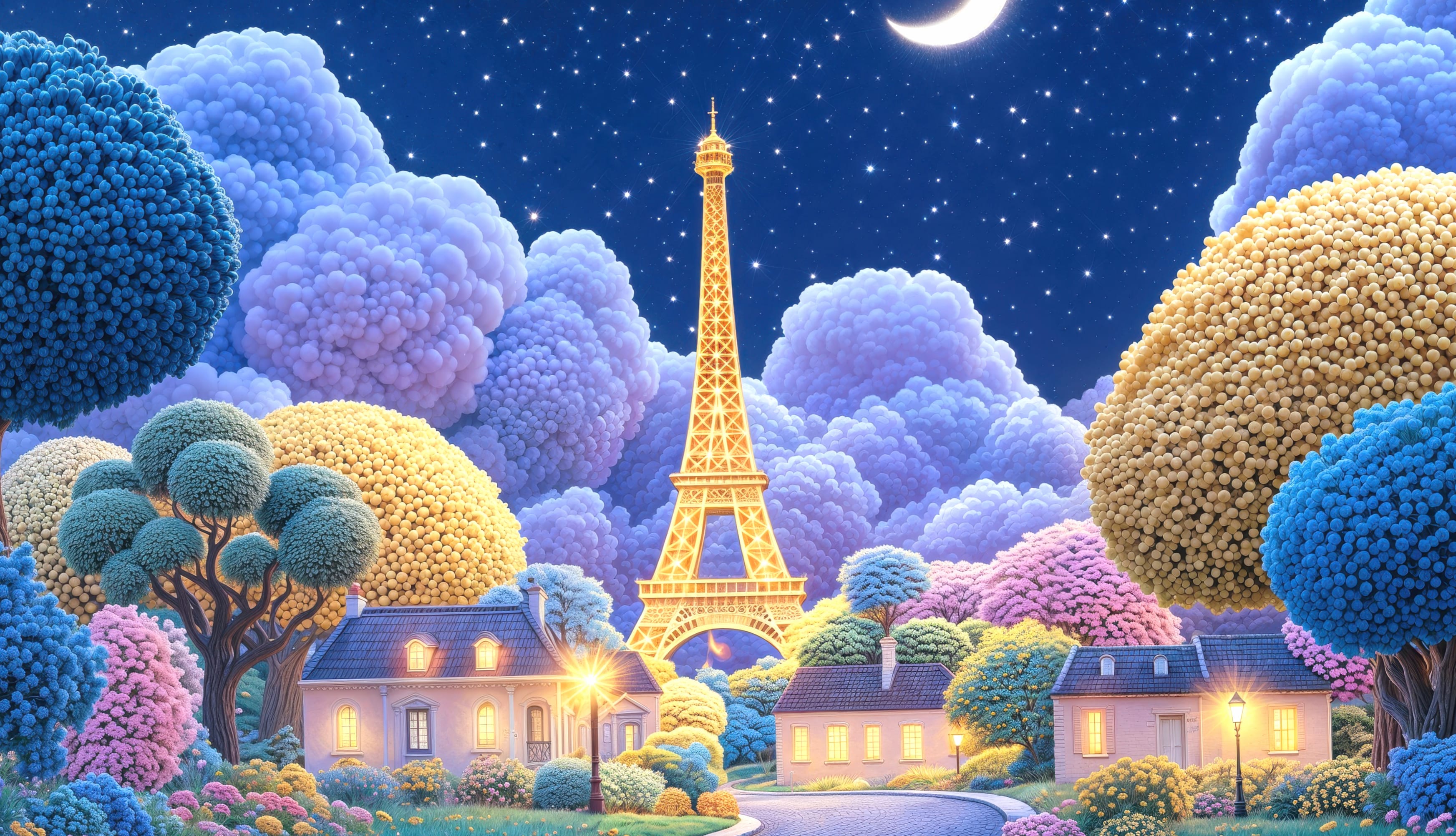 Eiffel Tower Dreamy wallpapers HD quality