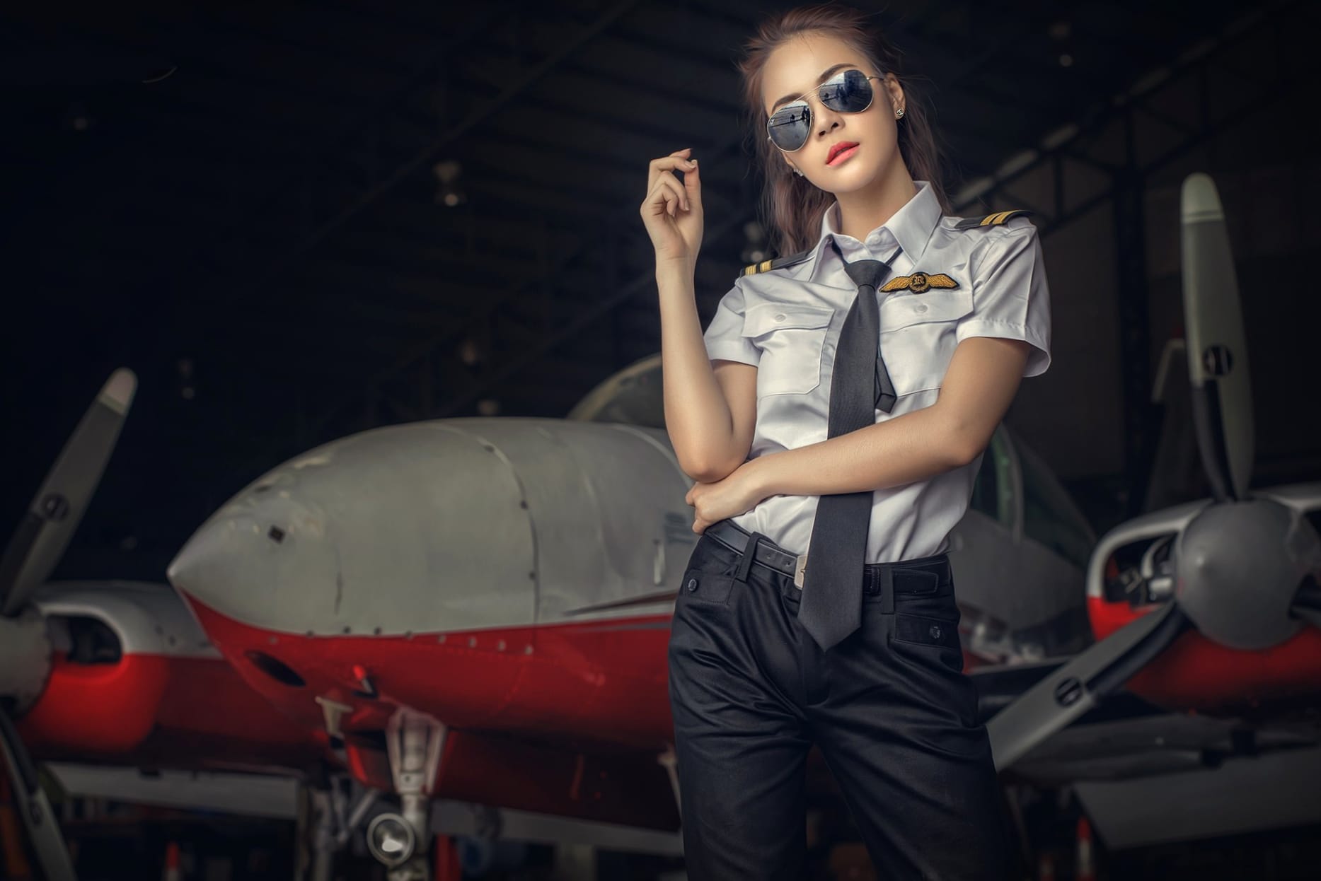 Elegant Pilot Confidence in Flight wallpapers HD quality