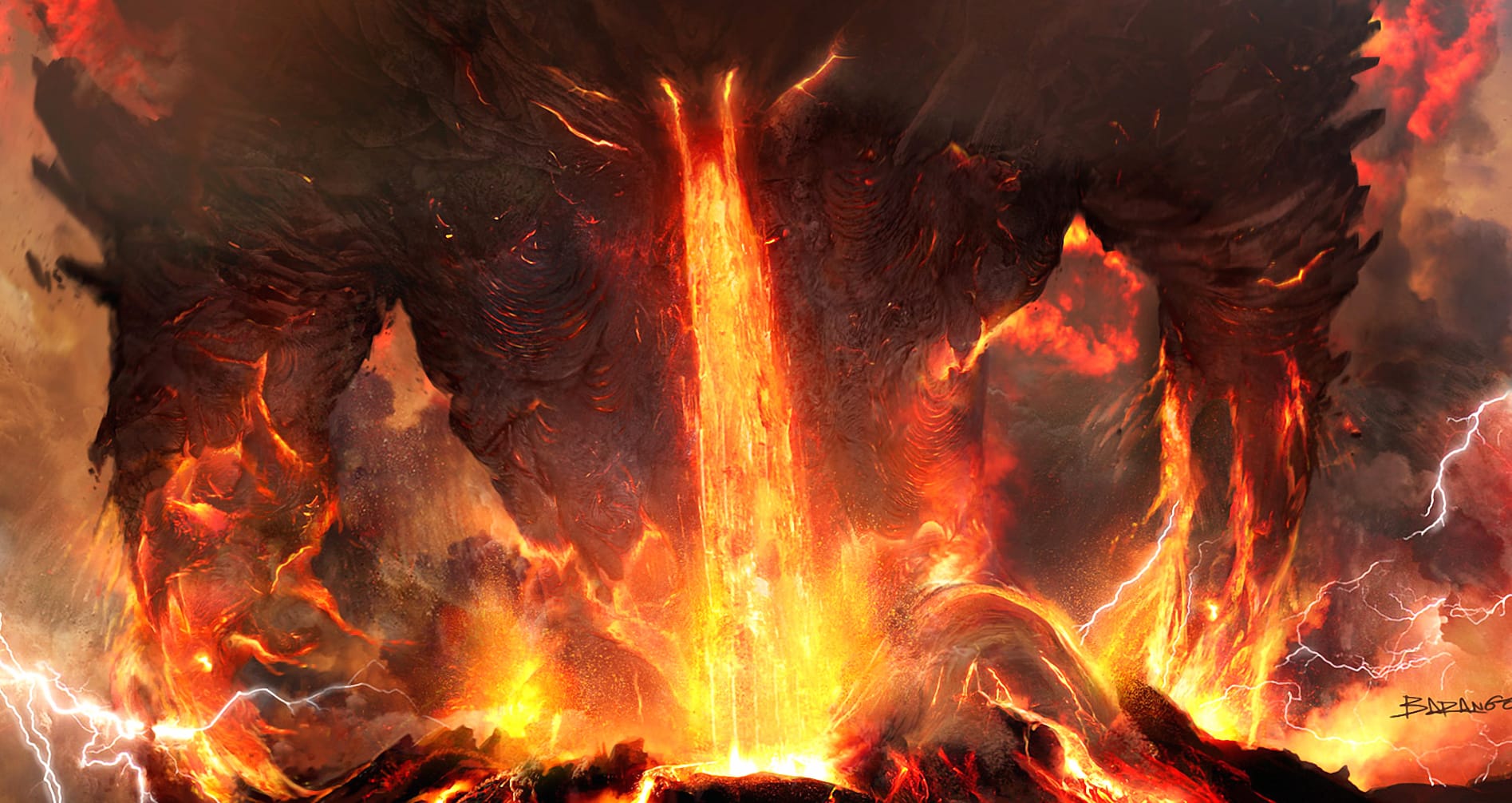 Elemental Fury A Stunning HD Fantasy Wallpaper at 1024 x 768 size wallpapers HD quality