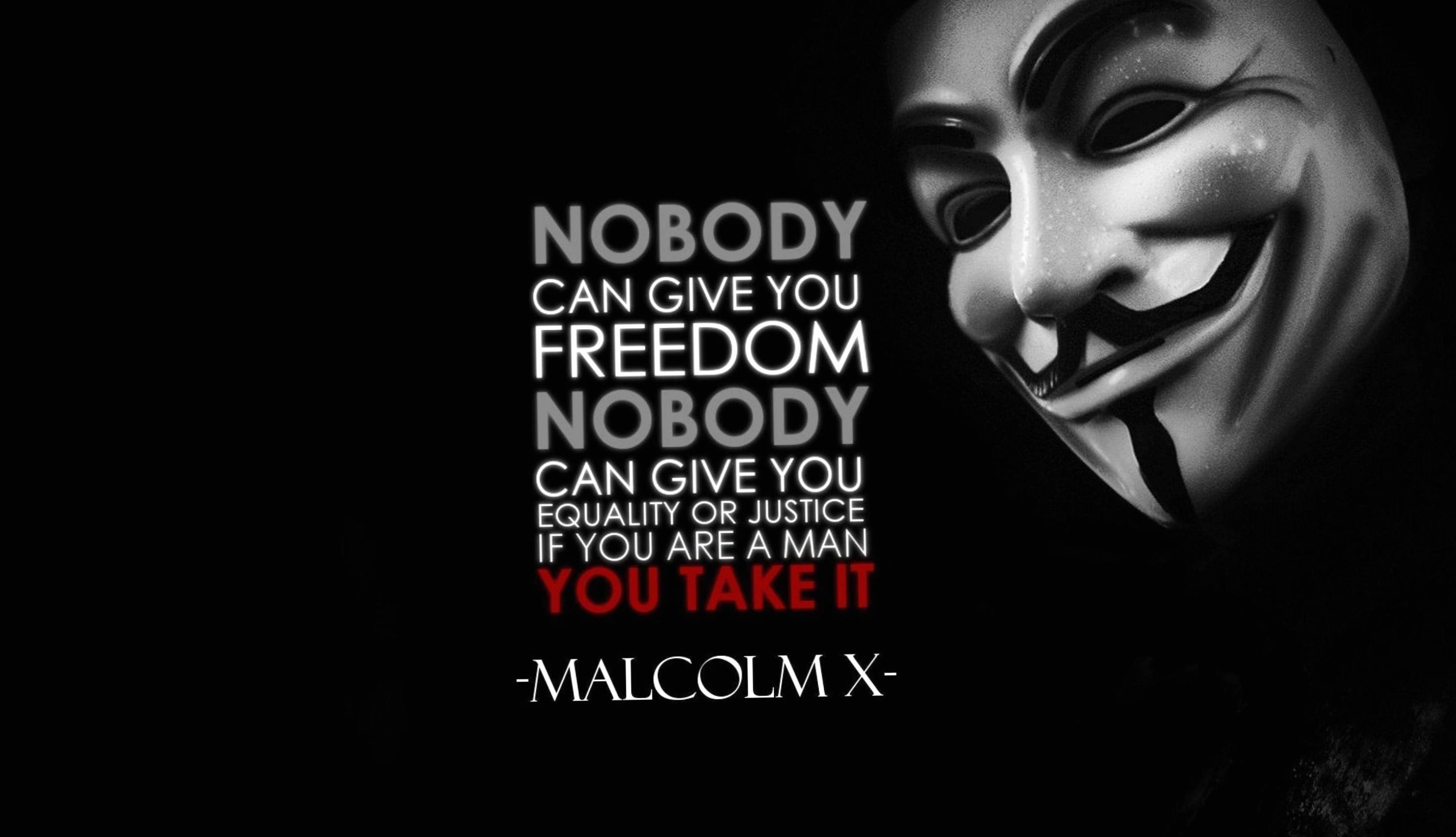 Empowered Freedom Malcolm X Technology Quote wallpapers HD quality