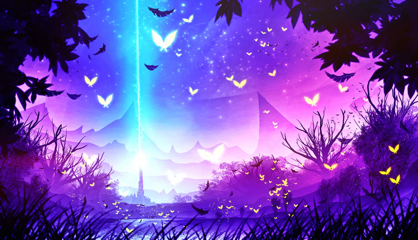 Enchanted Beam Lake Fantasy wallpapers HD quality