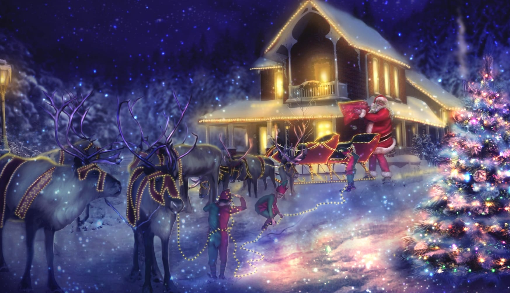 Enchanted Christmas Eve wallpapers HD quality