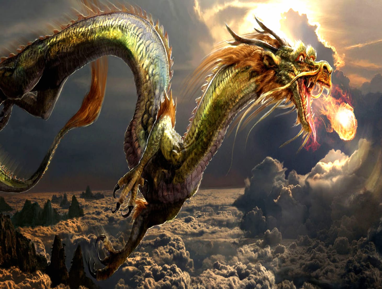 Enchanted Dragon - HD Fantasy Wallpaper wallpapers HD quality