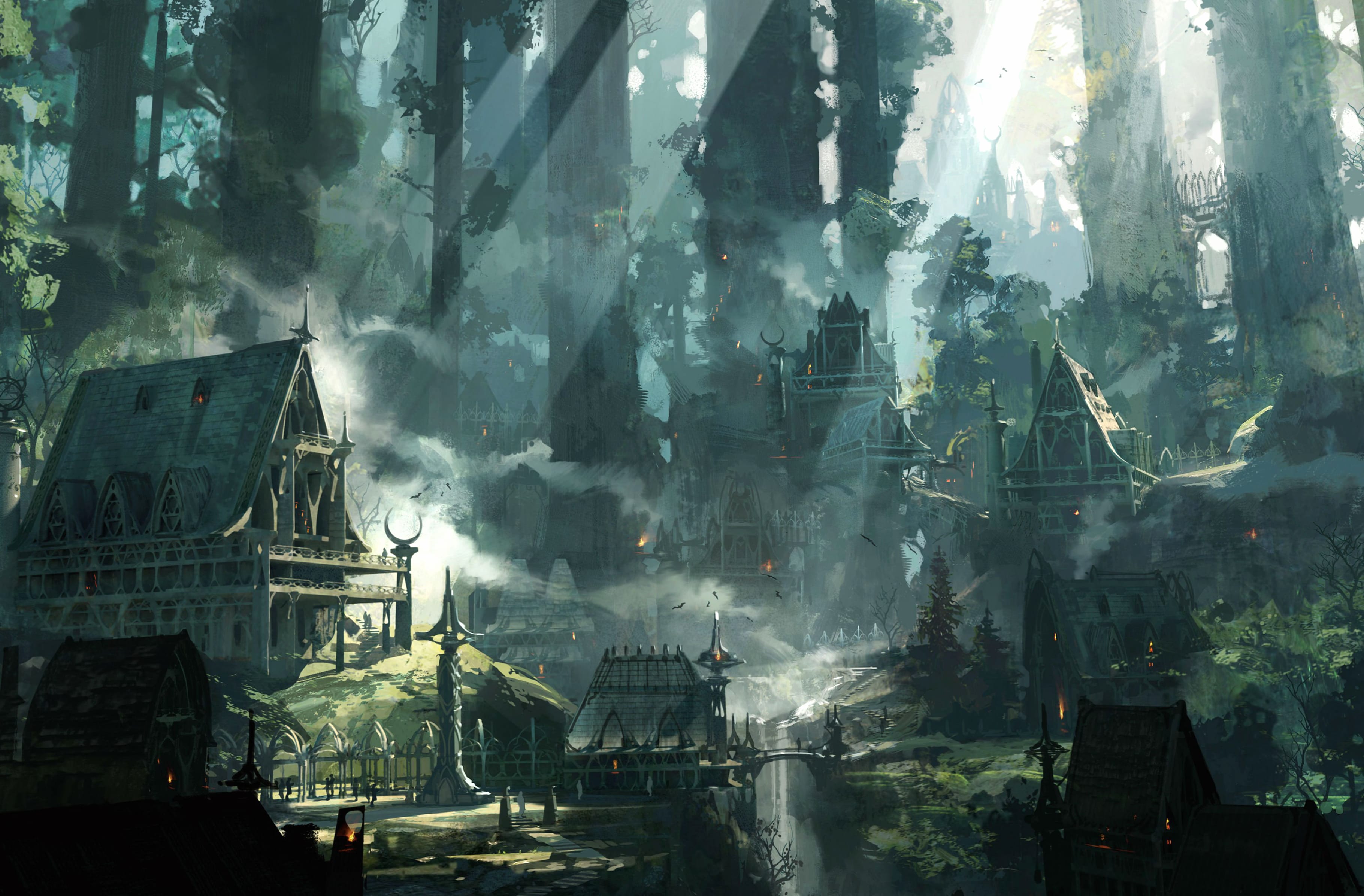 Enchanted Forest City - wallpapers HD quality