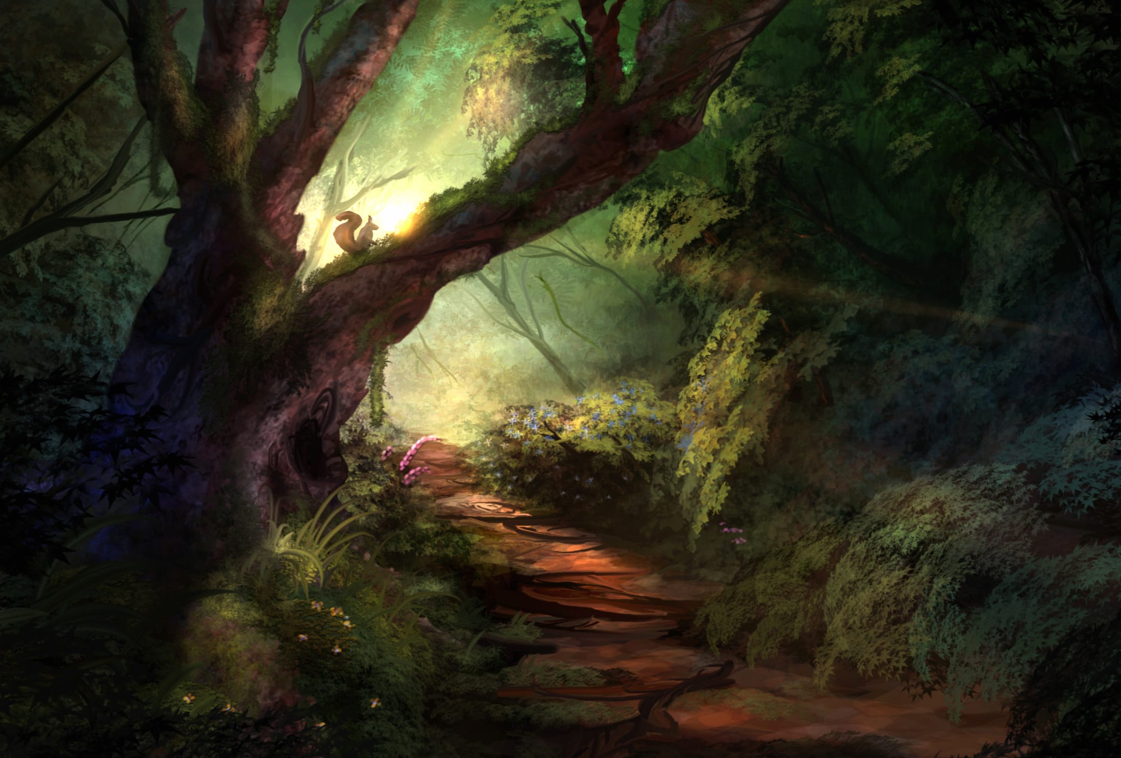 Enchanted Forest Path - wallpapers HD quality