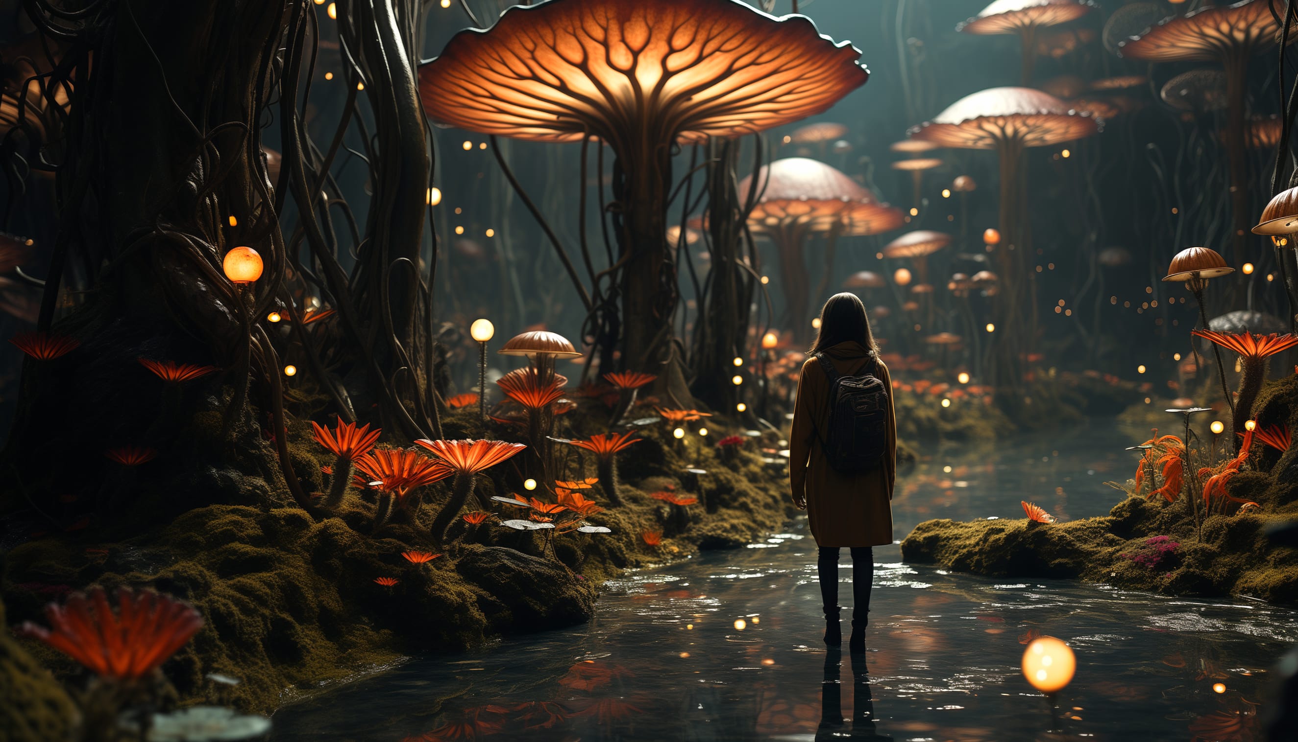 Enchanted Mushroom Garden wallpapers HD quality