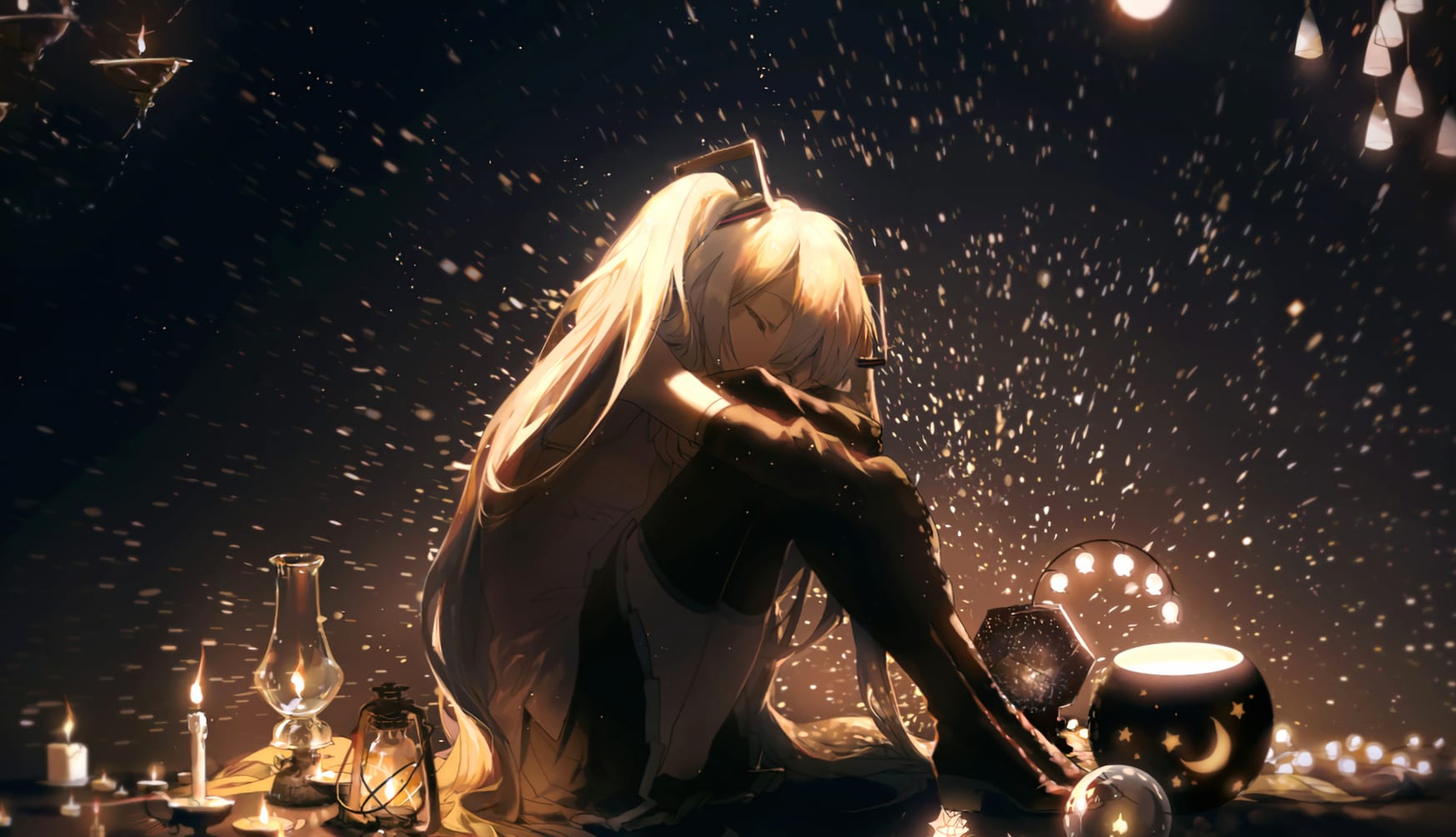 Enchanted Night - Hatsune Miku wallpapers HD Enchanted Night - Hatsune Miku wallpapers HD quality