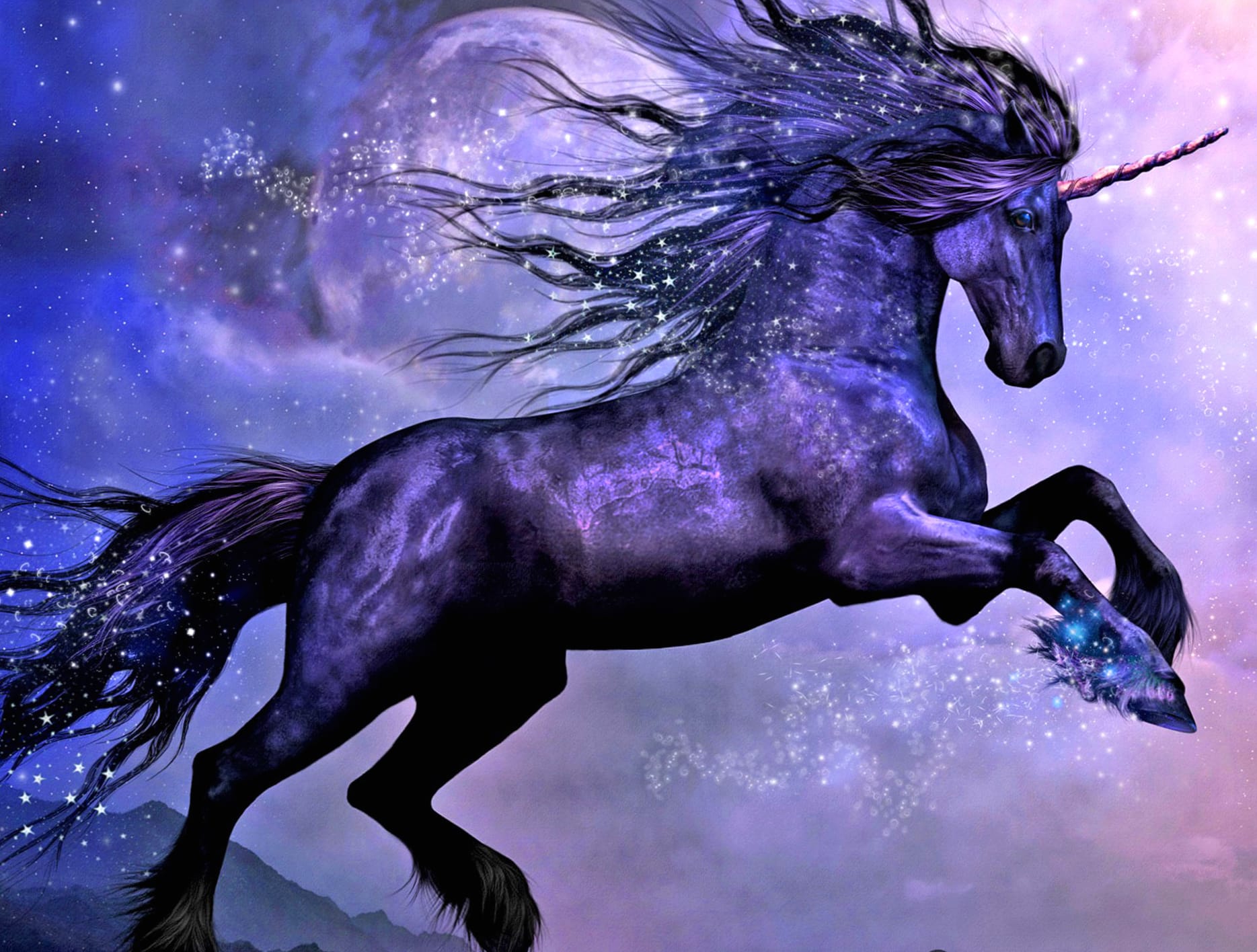 Enchanted Night Unicorn wallpapers HD quality