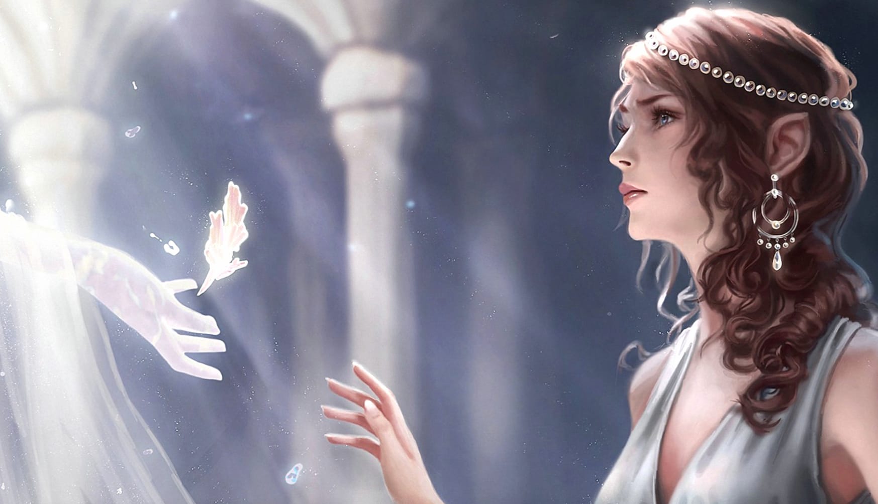 Enchanted Pearl Fantasy Woman wallpapers HD quality