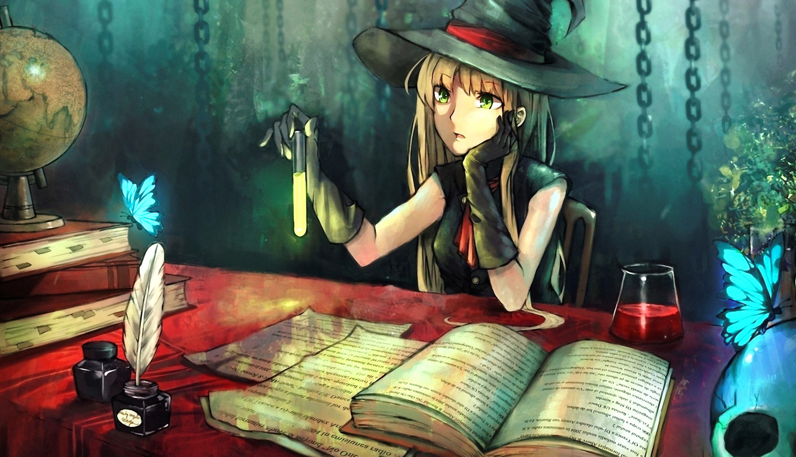 Enchanted Witch - Anime Fantasy at 1600 x 900 HD size wallpapers HD quality