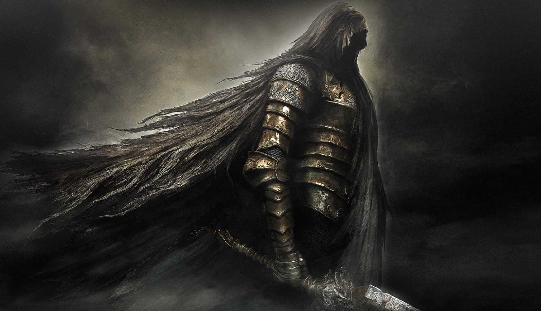 Epic Dark Souls II Armor and Weapons of Fantasy at 640 x 1136 iPhone 5 size wallpapers HD quality