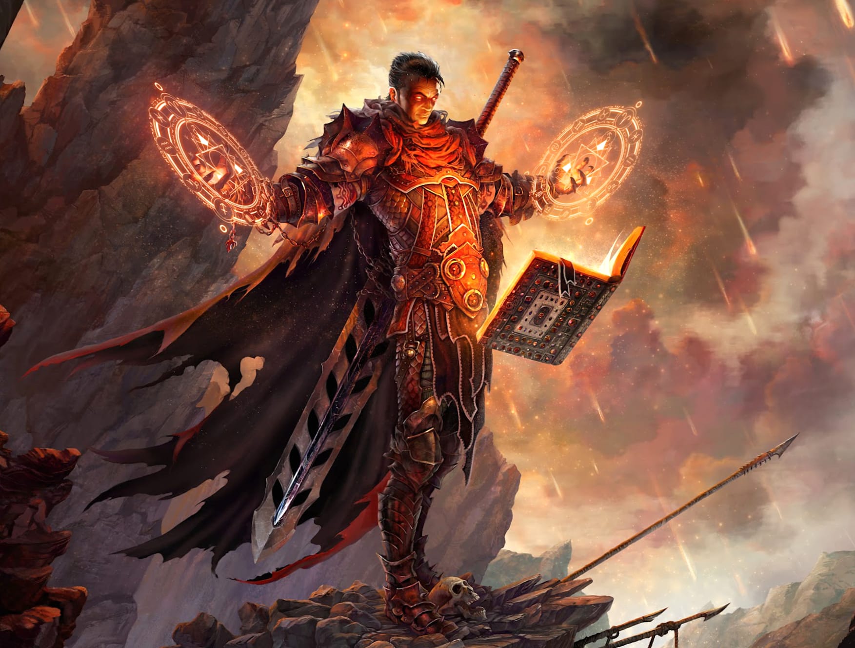 Epic Fantasy Sorcerer Warrior at 750 x 1334 iPhone 6 size wallpapers HD quality