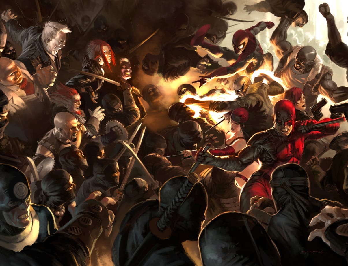 Epic Marvel Comics Showdown wallpapers HD quality