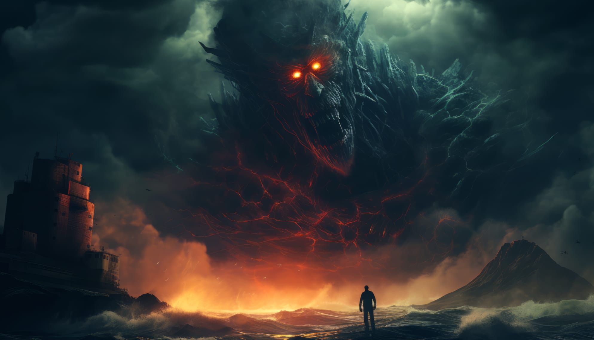 Epic Monster Encounter at 750 x 1334 iPhone 6 size wallpapers HD quality