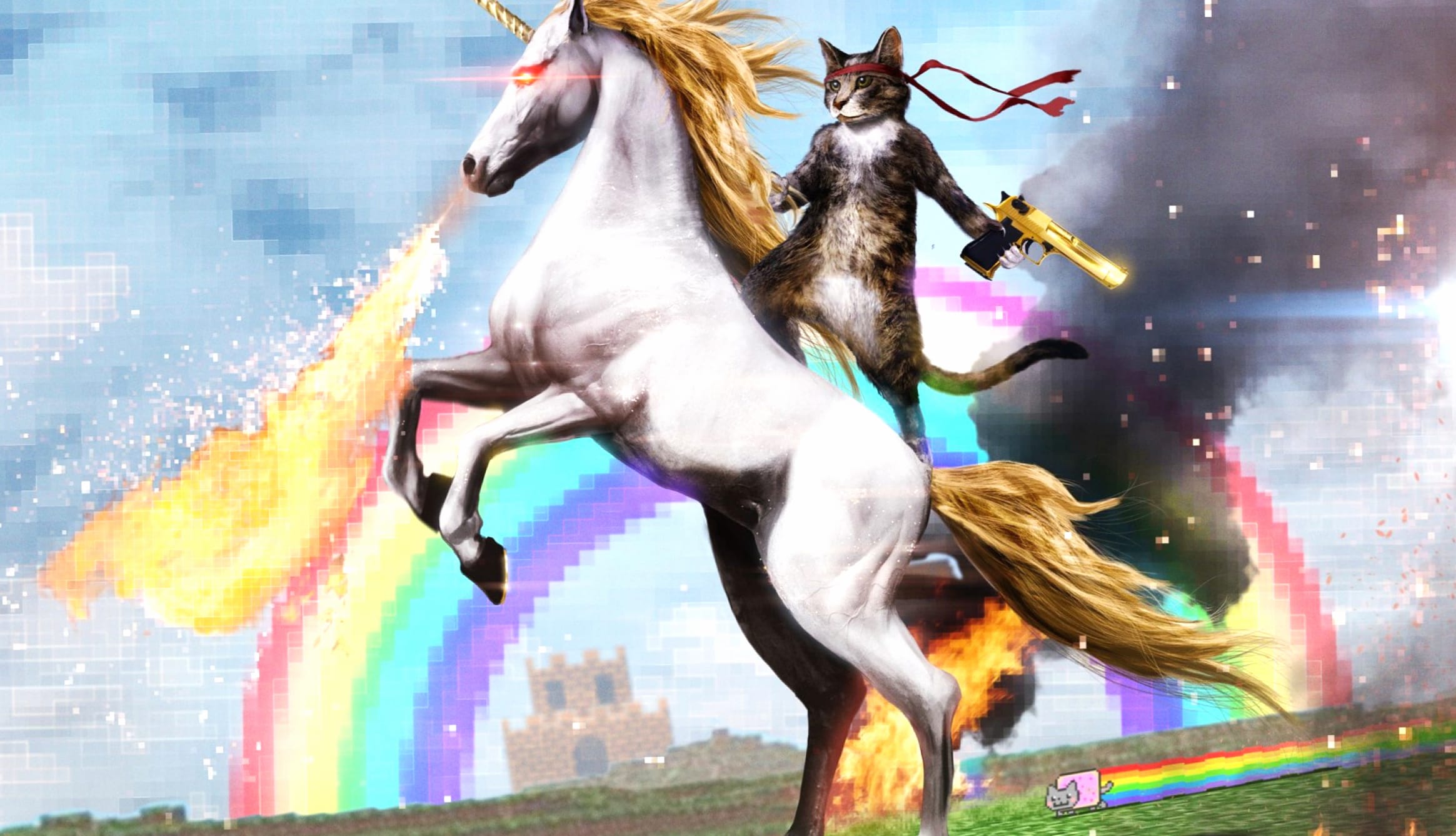 Epic Unicorn Fantasy at 640 x 1136 iPhone 5 size wallpapers HD quality