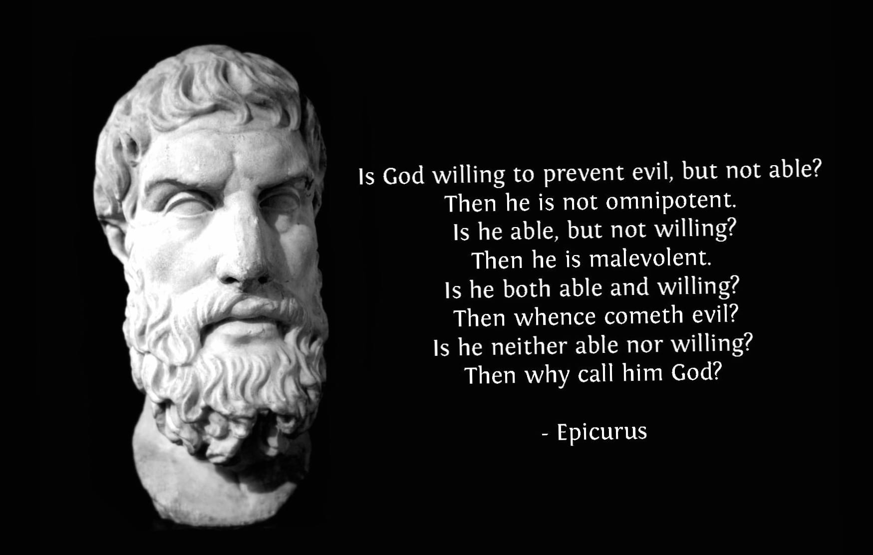 Epicurus Quote Religious Debate wallpapers HD quality