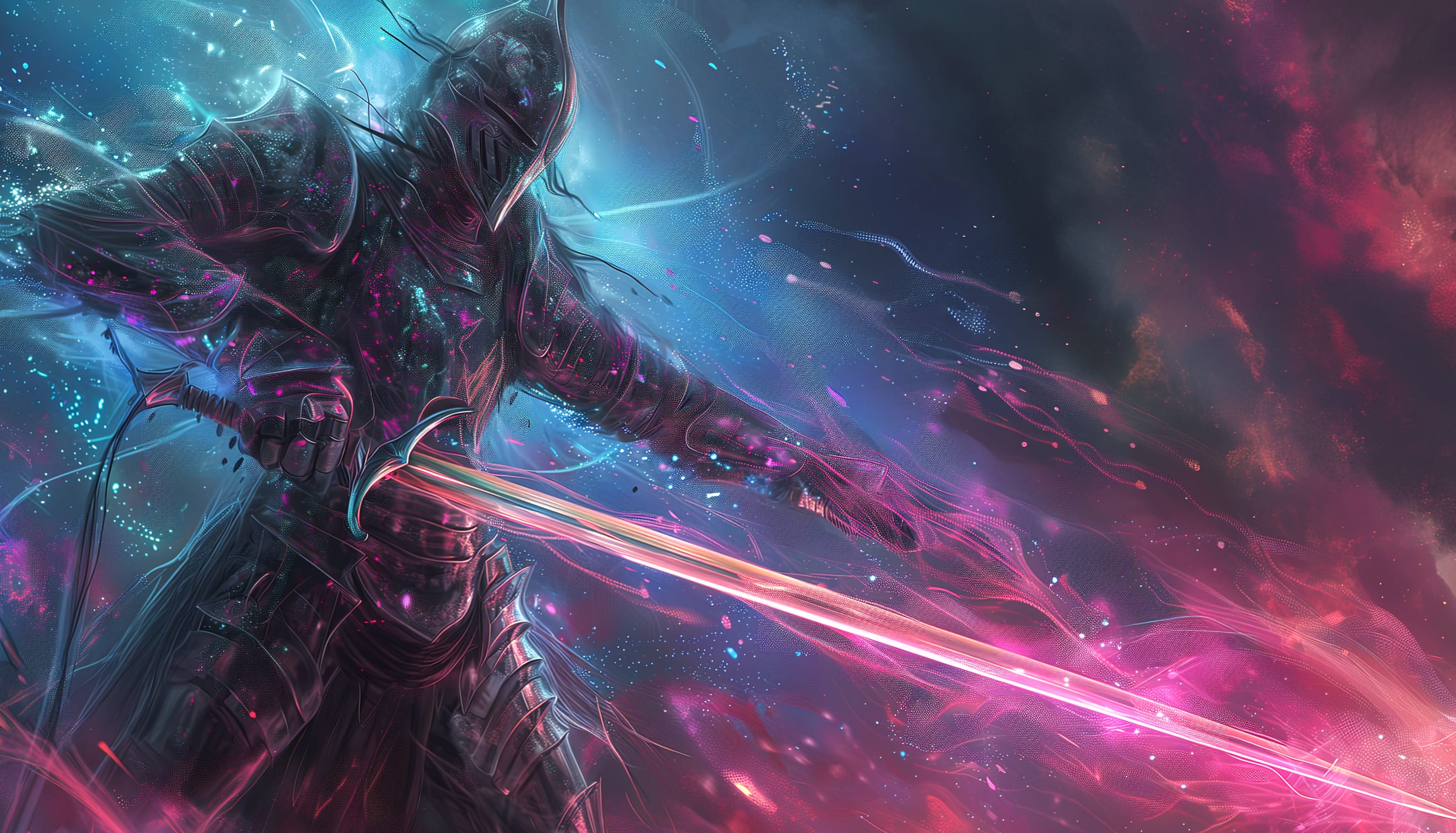 Ethereal Fantasy Knight at 1024 x 1024 iPad size wallpapers HD quality