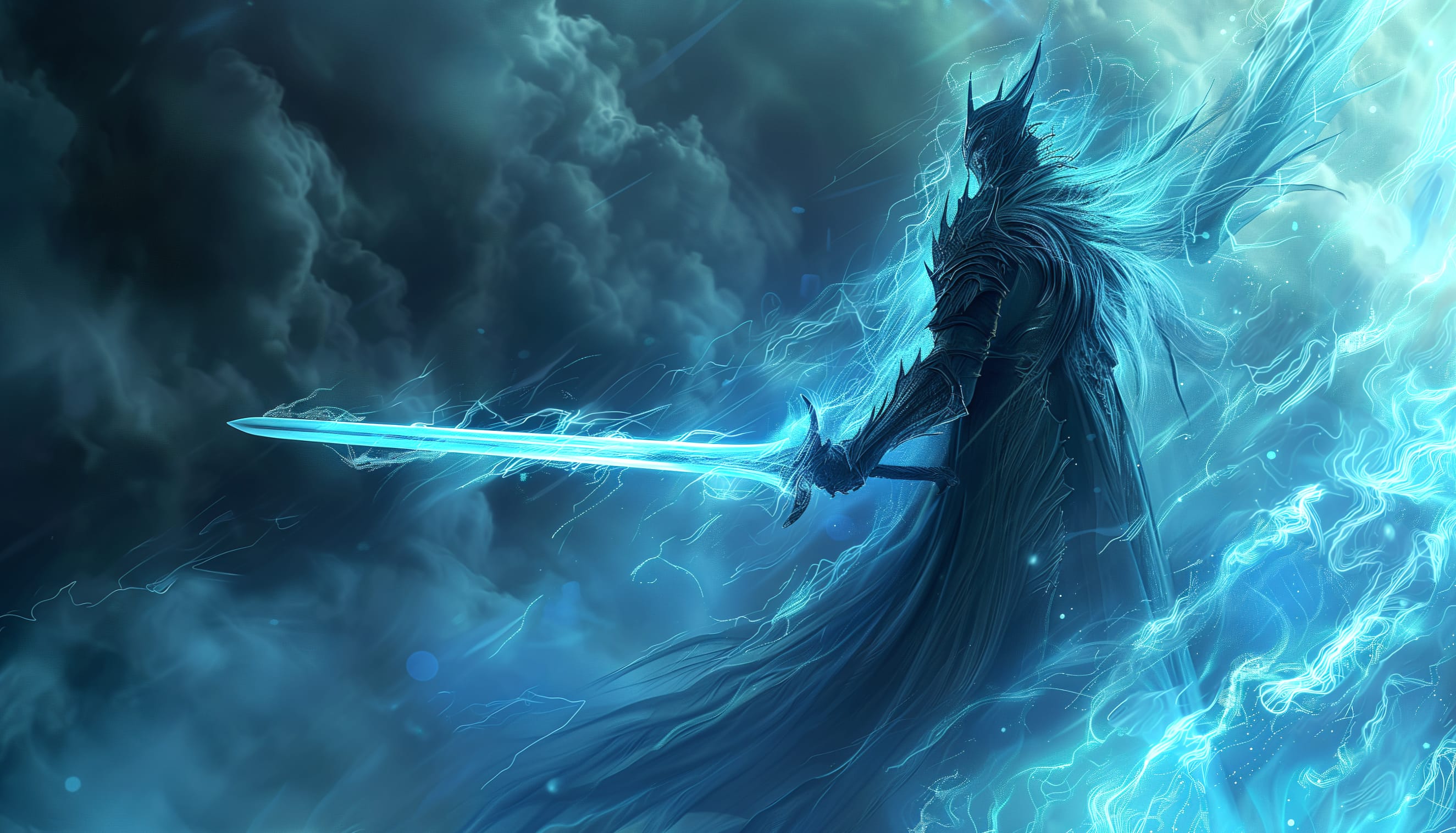 Ethereal Knight Sword Fantasy wallpapers HD quality