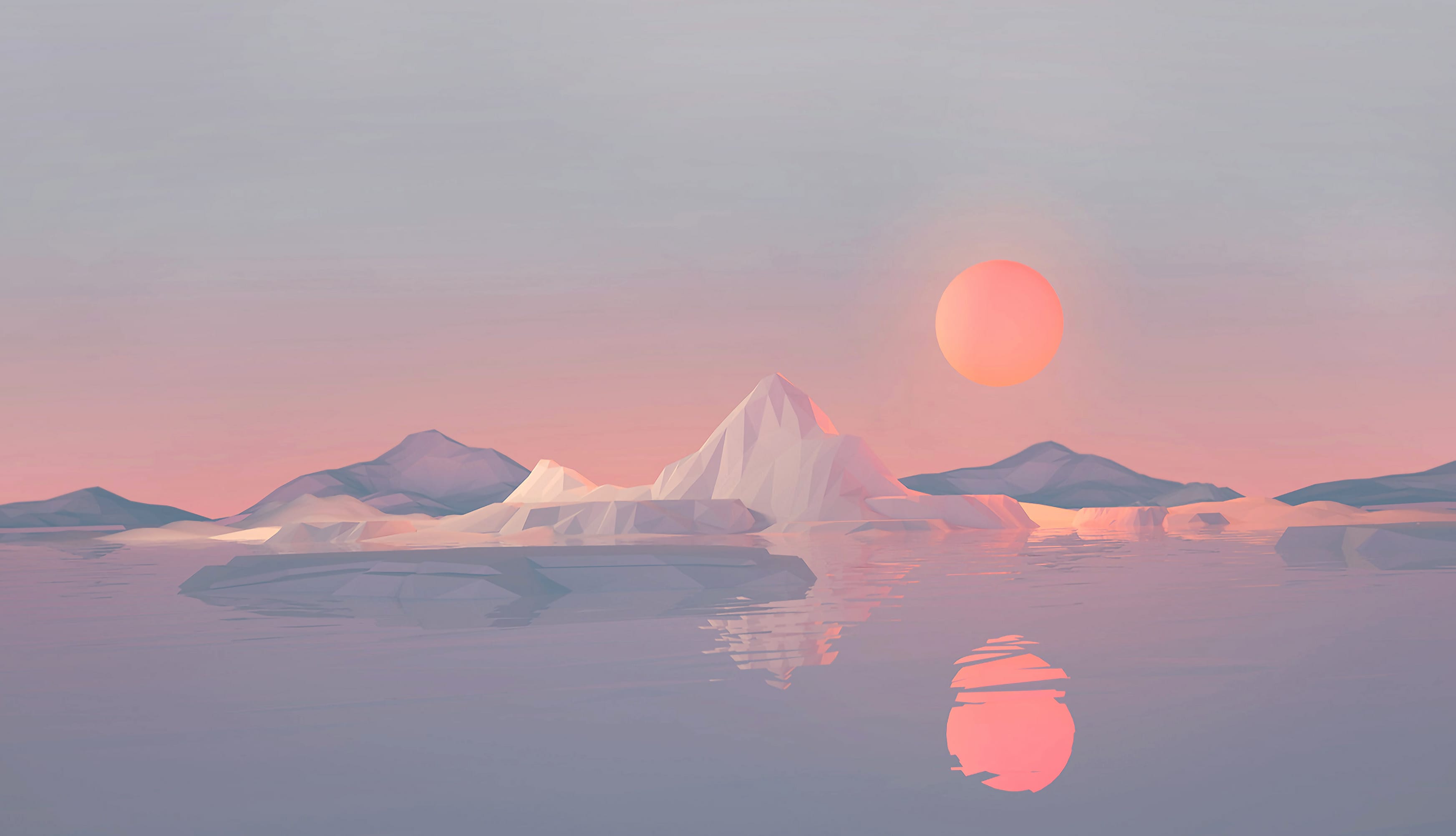 Facet Reflections HD Iceberg Art wallpapers HD quality