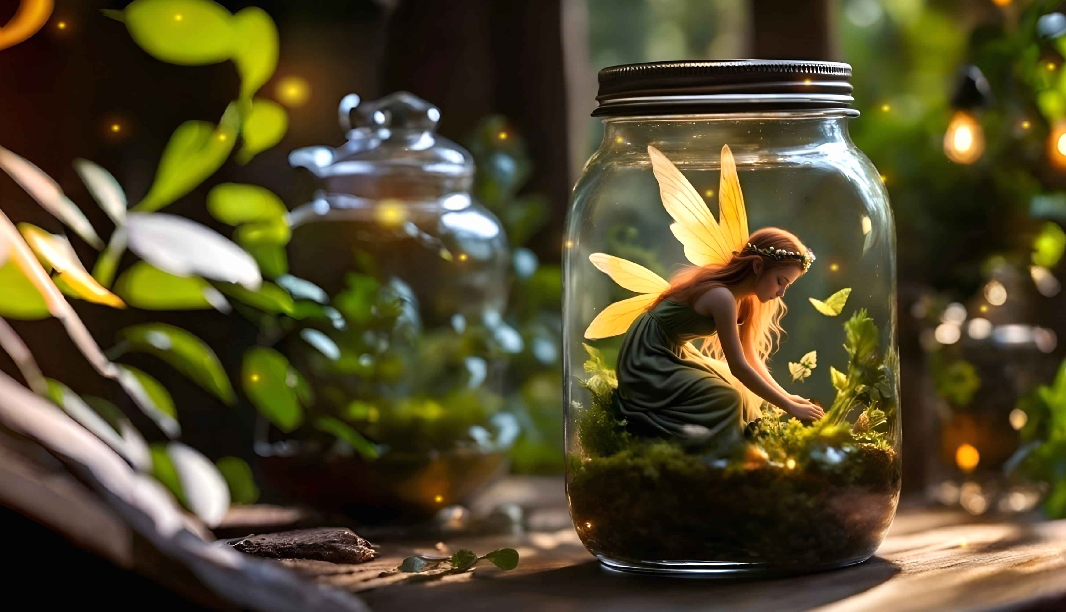 Fairy in a jar wallpapers HD quality