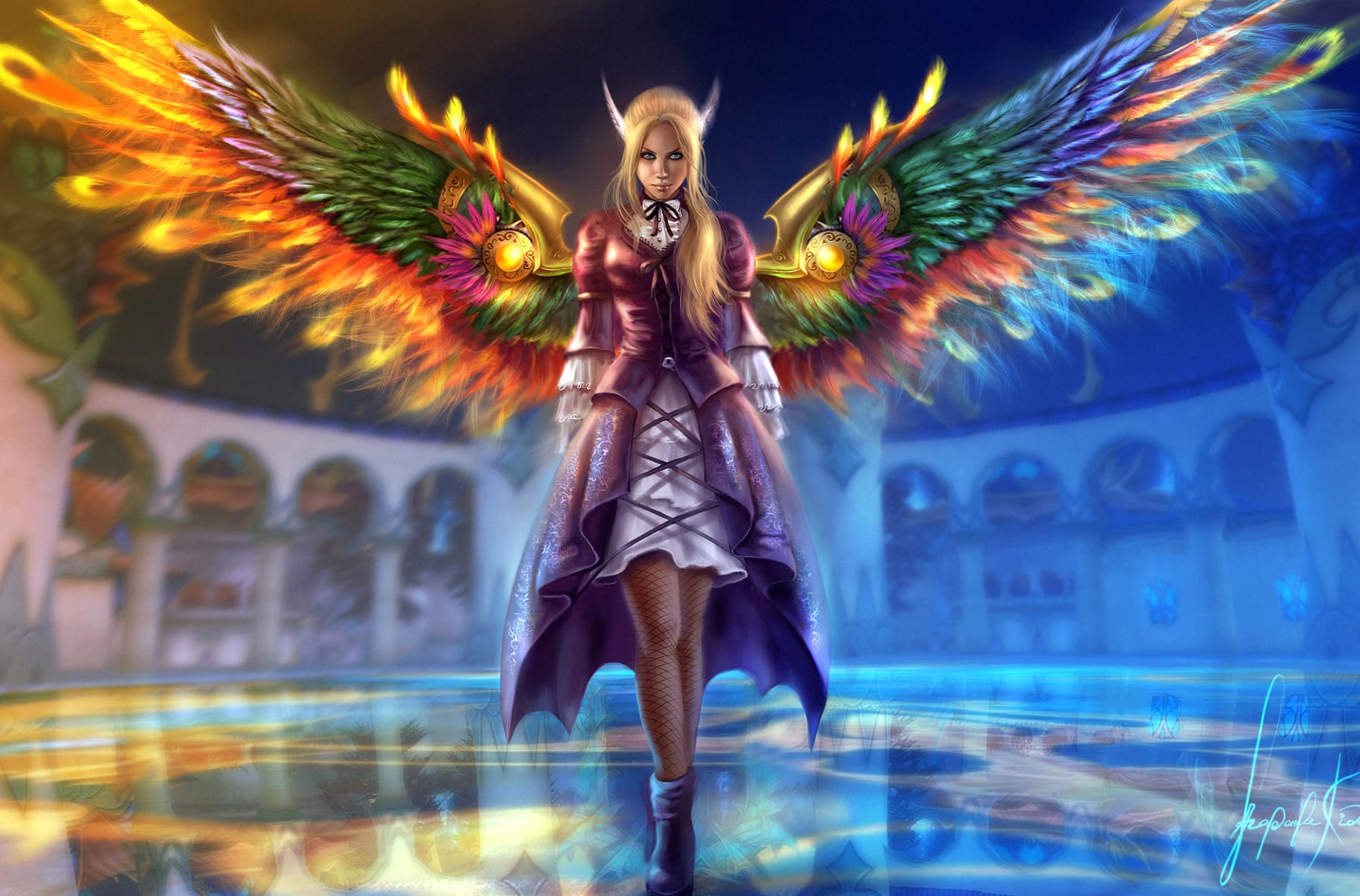 Fantasy Angel Celestial Radiance wallpapers HD quality