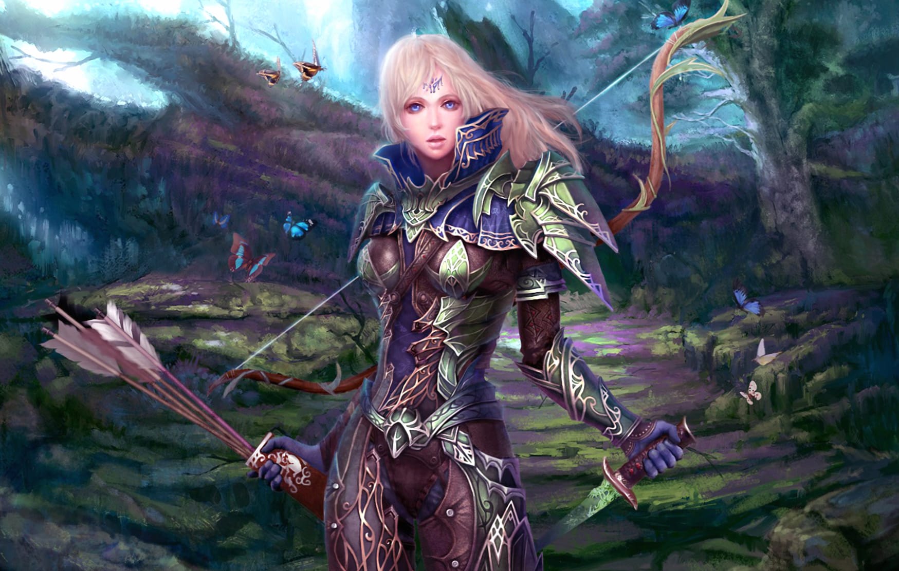 Fantasy Archer Warrior wallpapers HD quality