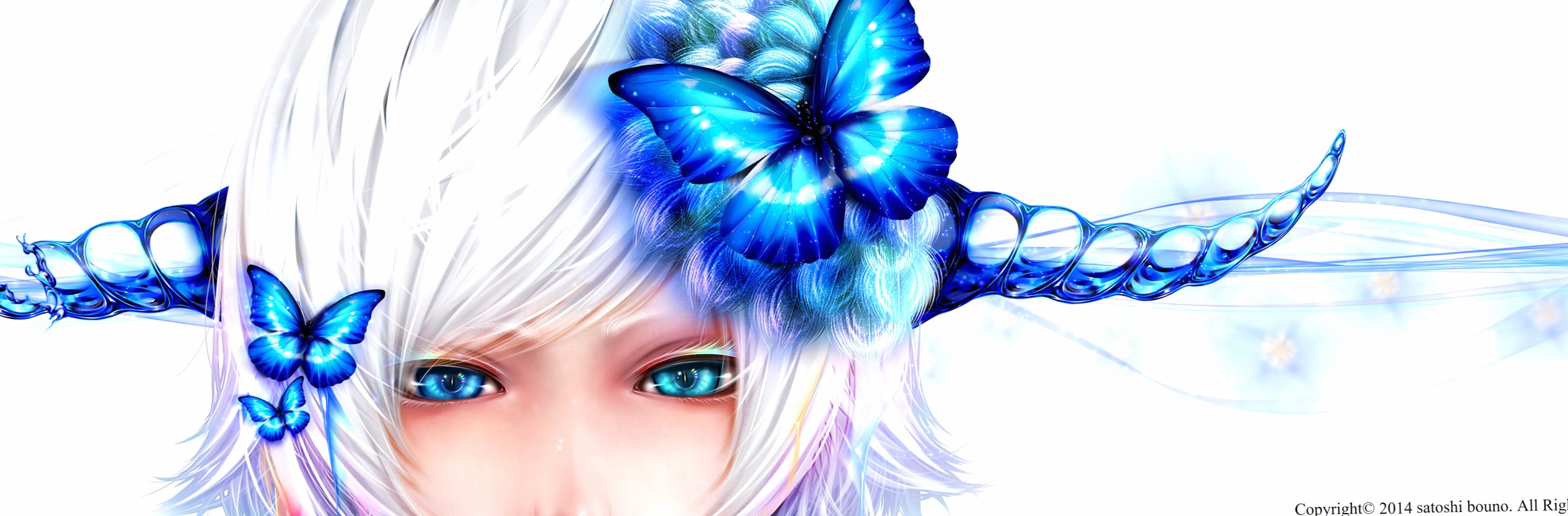 Fantasy Blue-Eyed Anime Girl wallpapers HD quality