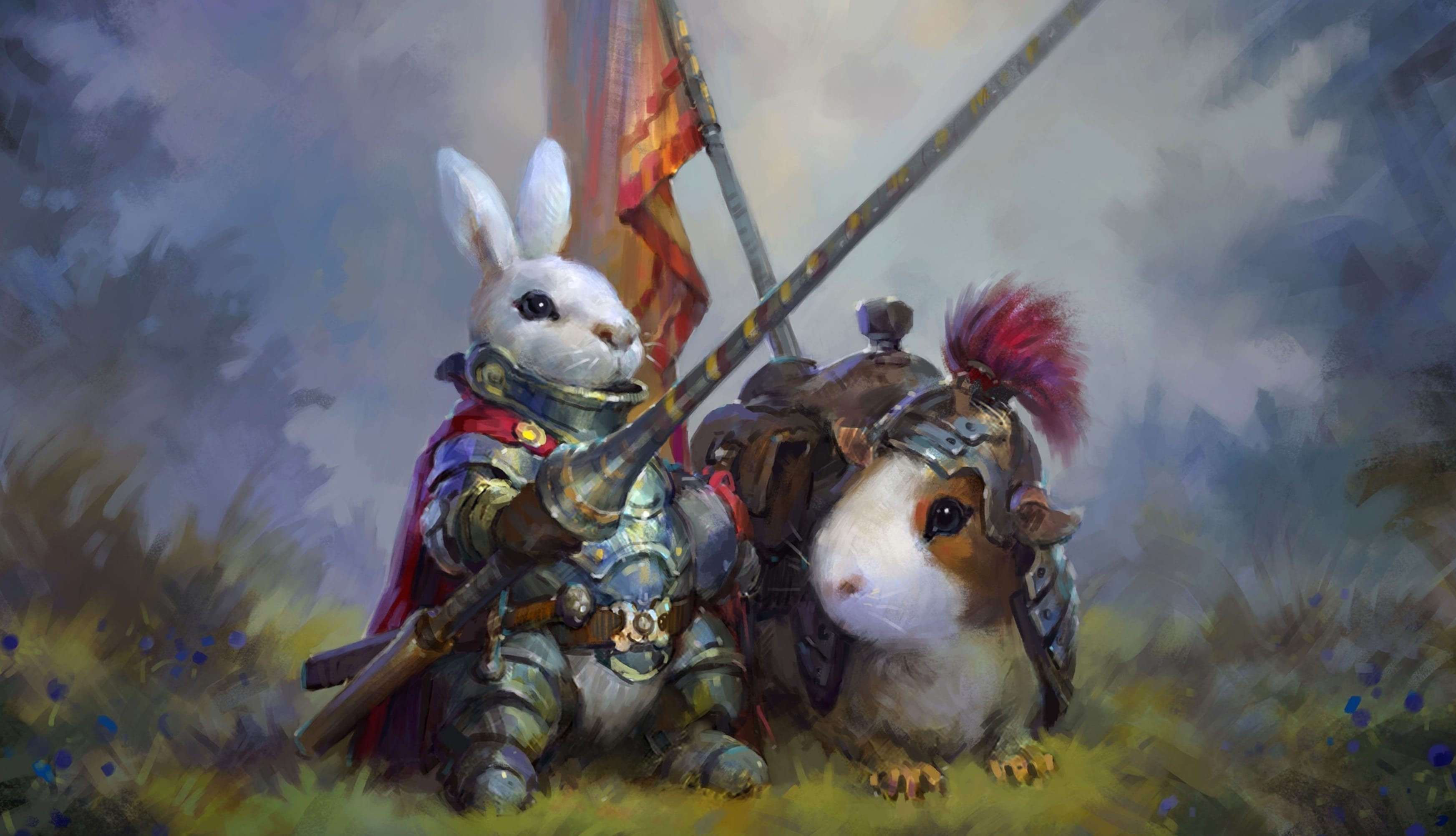 Fantasy Knight Duo wallpapers HD quality