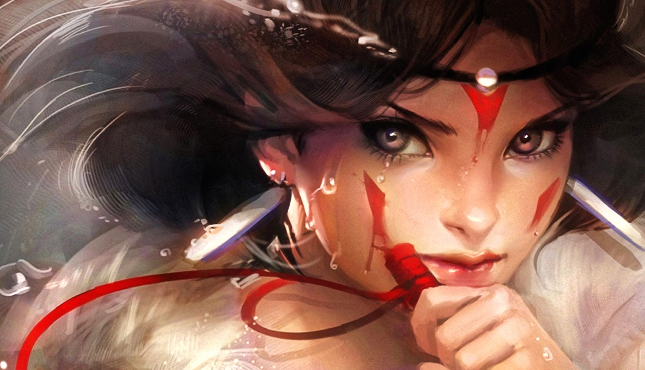 Fantasy Princess Mononoke at 320 x 480 iPhone size wallpapers HD quality