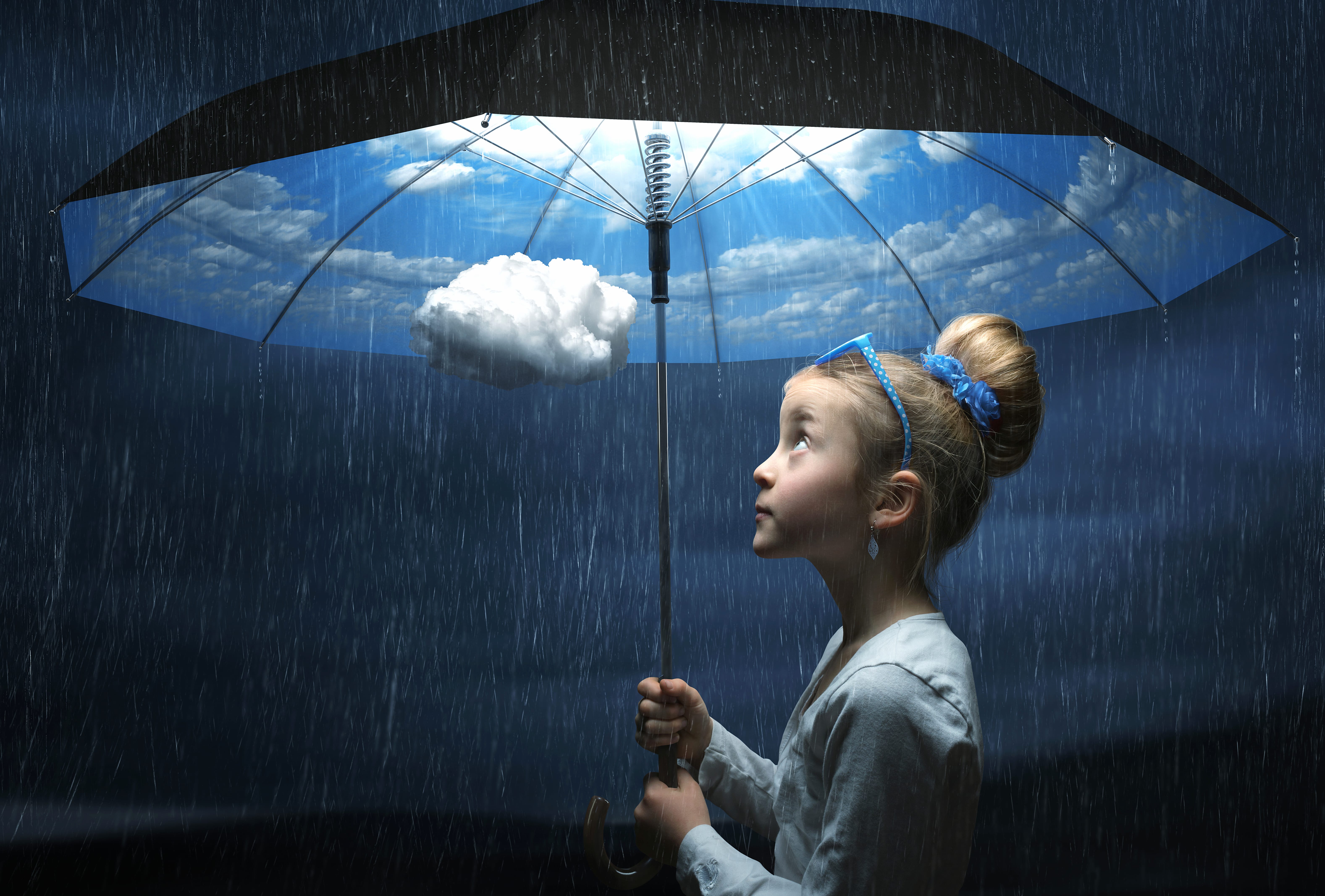 Fantasy Rain Kid - at 750 x 1334 iPhone 6 size wallpapers HD quality