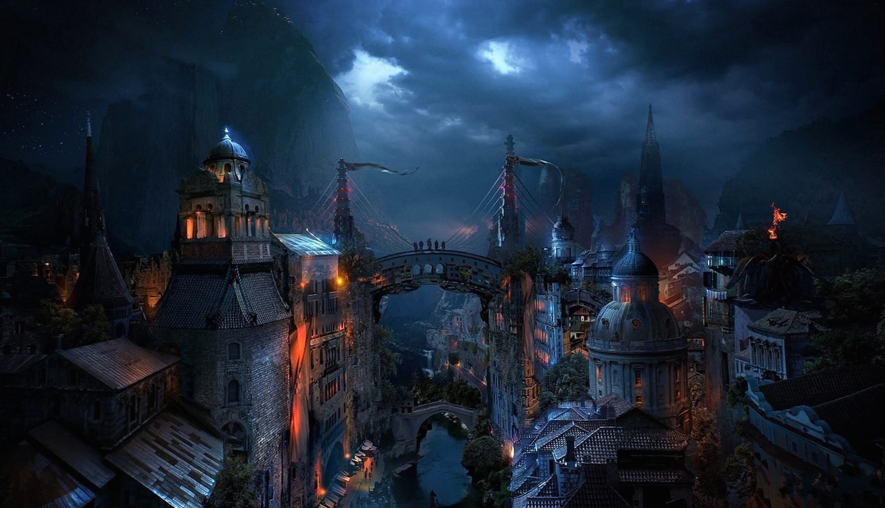 Fantasy Russian Night - at 1280 x 720 HD size wallpapers HD quality