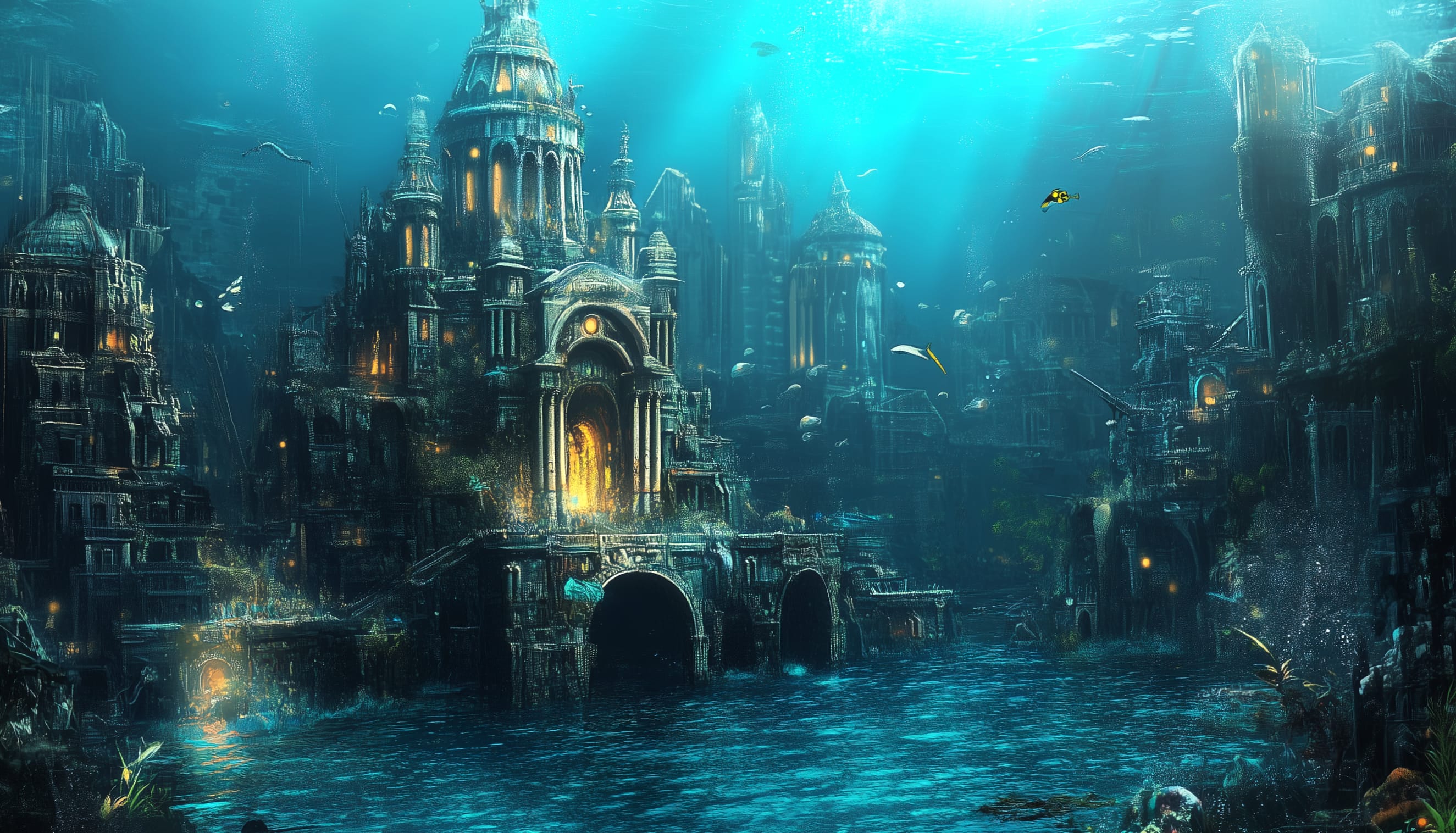 Fantasy Underwater Dive into Enchantment at 1680 x 945 HD size wallpapers HD quality