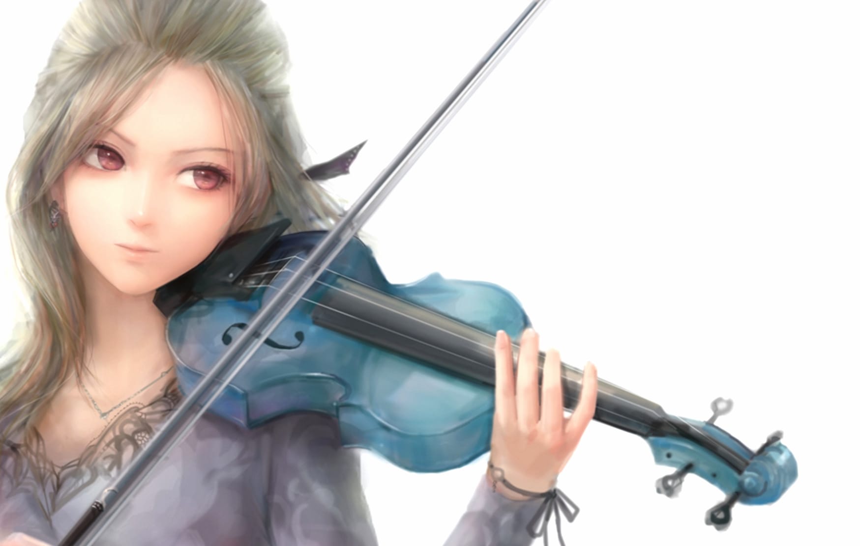 Fantasy Violinist at 2048 x 2048 iPad size wallpapers HD quality