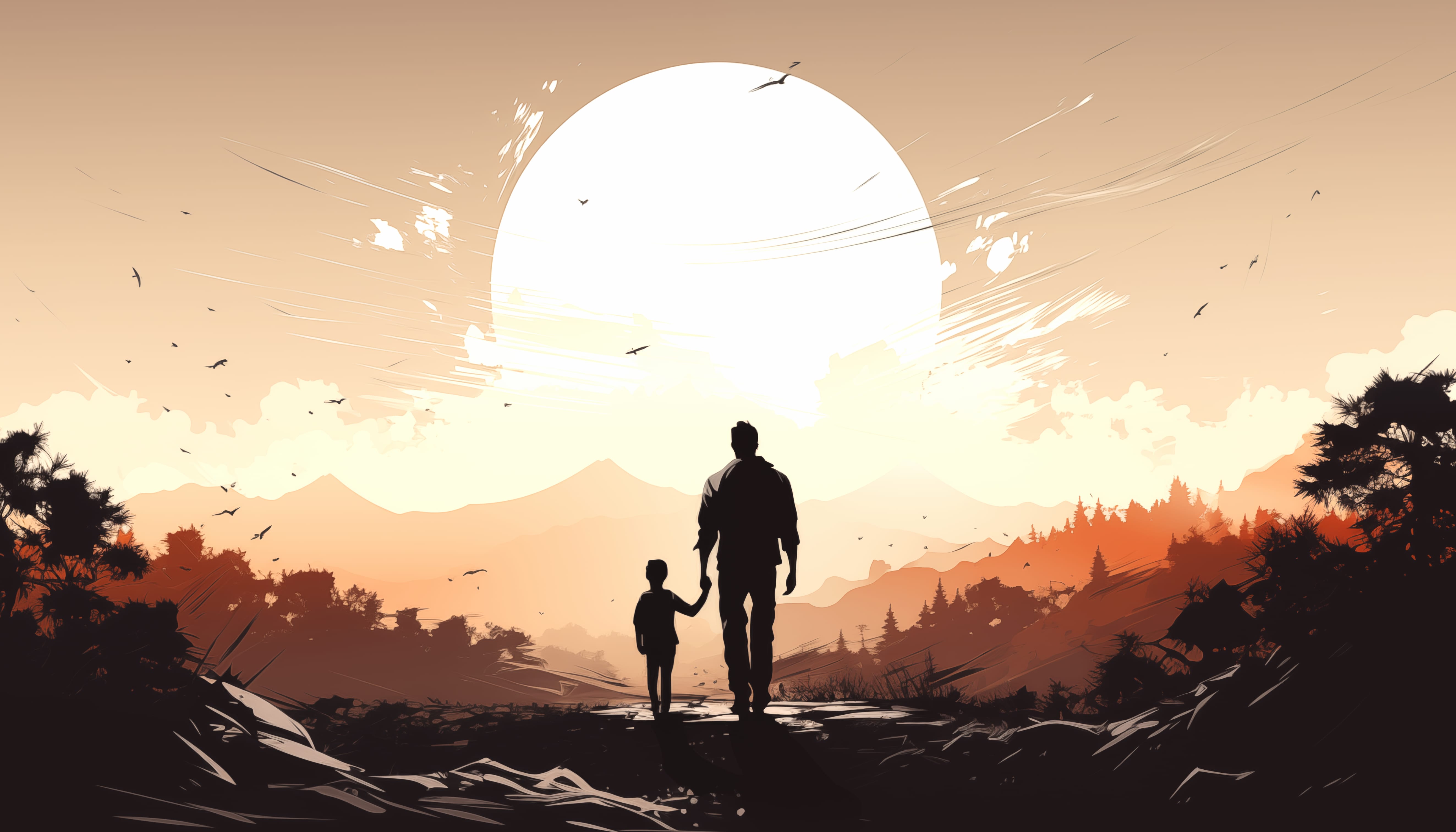 Fathers Day Sunrise Bonding wallpapers HD quality