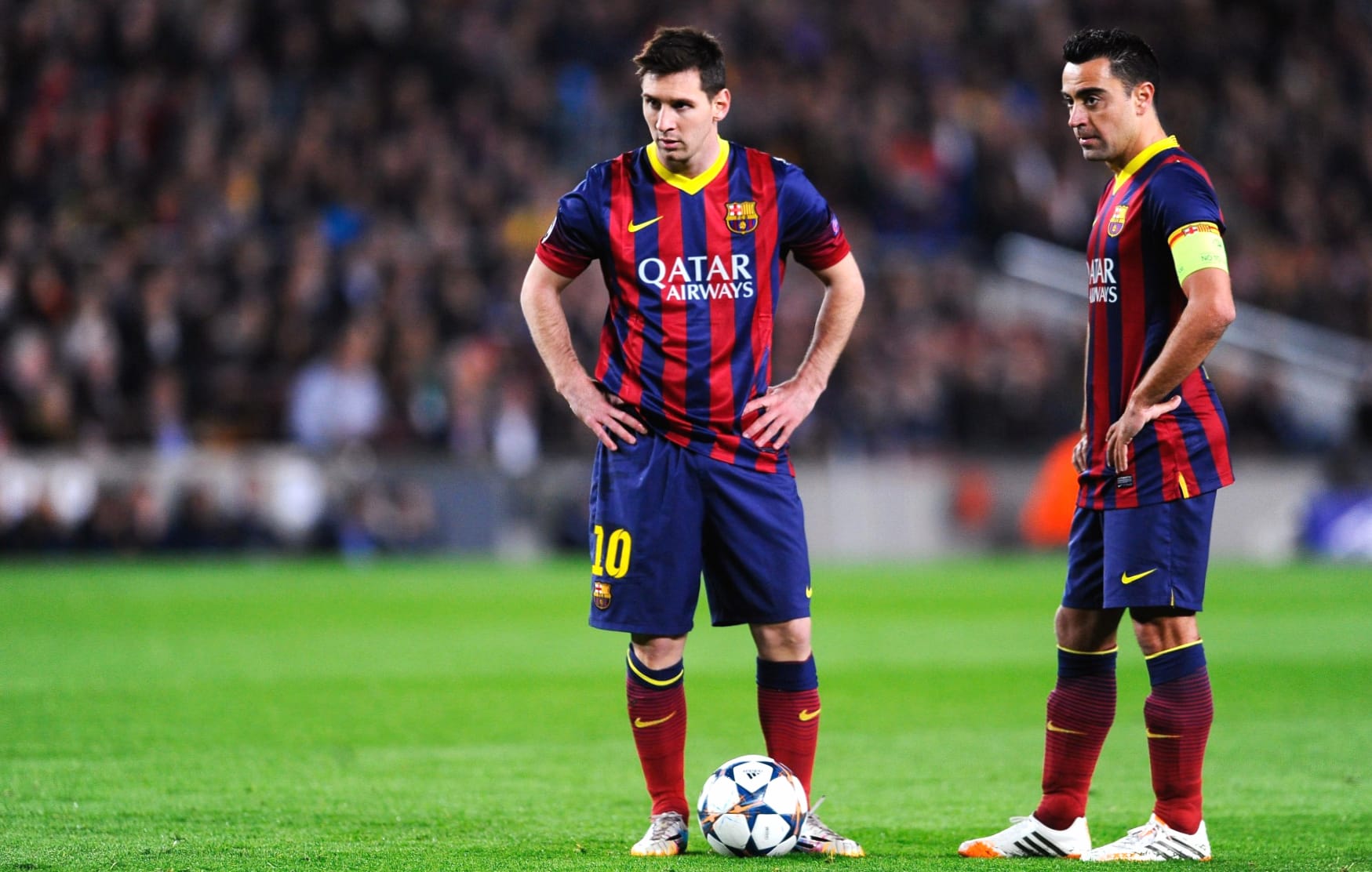 FC Barcelona Legends Messi & Hernandez wallpapers HD quality