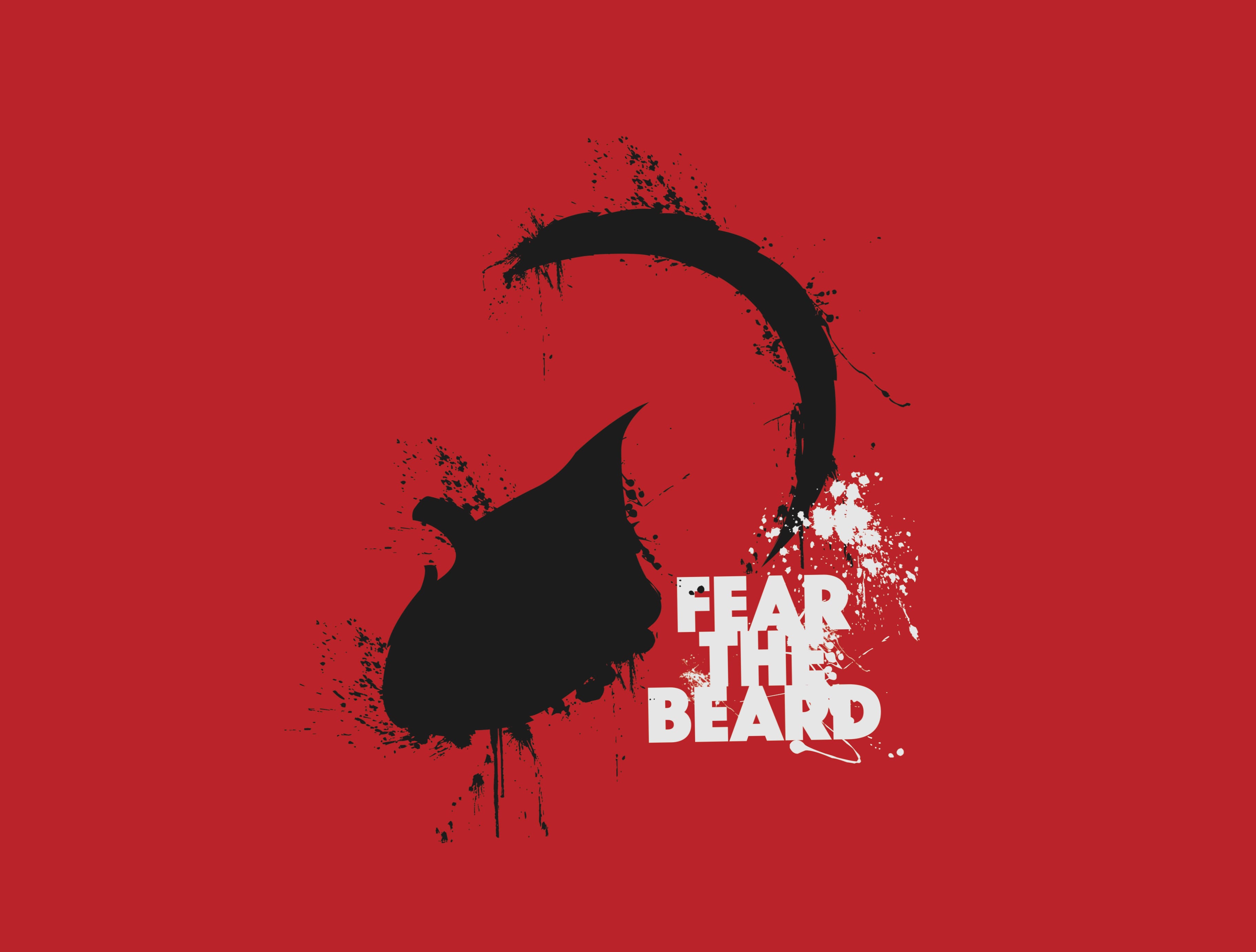 Fear the Beard Abstract Sports Theme wallpapers HD quality