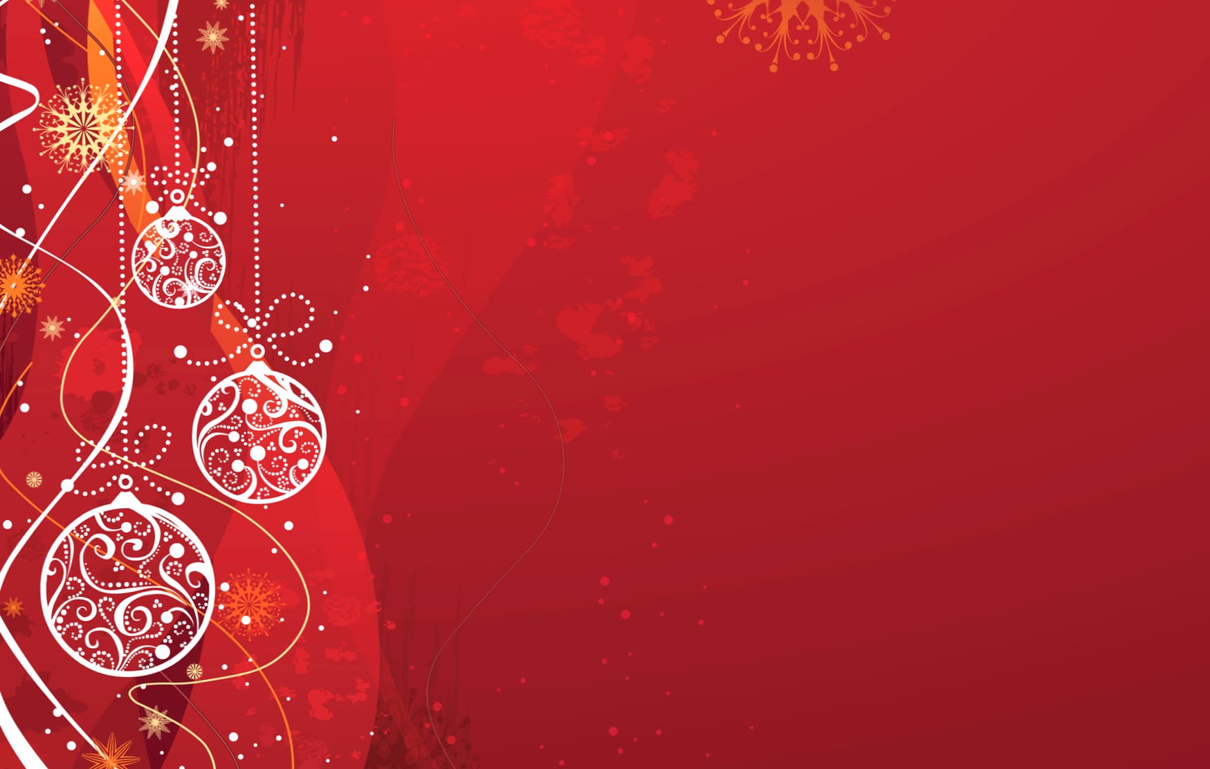 Festive Red Christmas Ornaments wallpapers HD quality