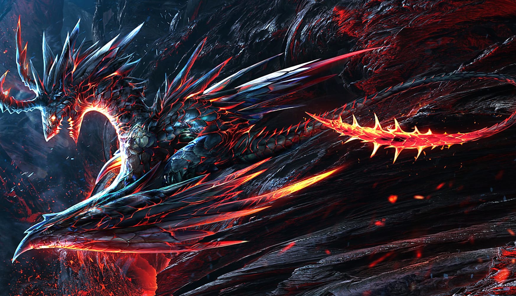 Fierce Dragon Fantasy at 2560 x 1440 HD size wallpapers HD quality