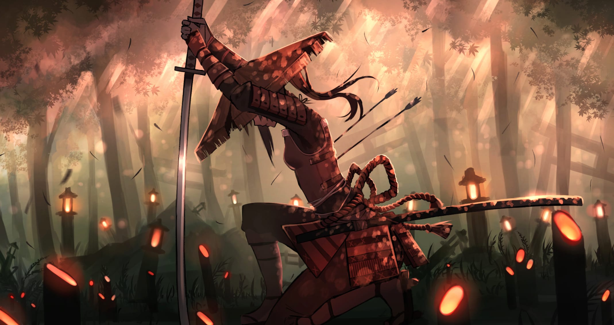 Fierce Samurai Warrior - Fantasy wallpapers HD quality