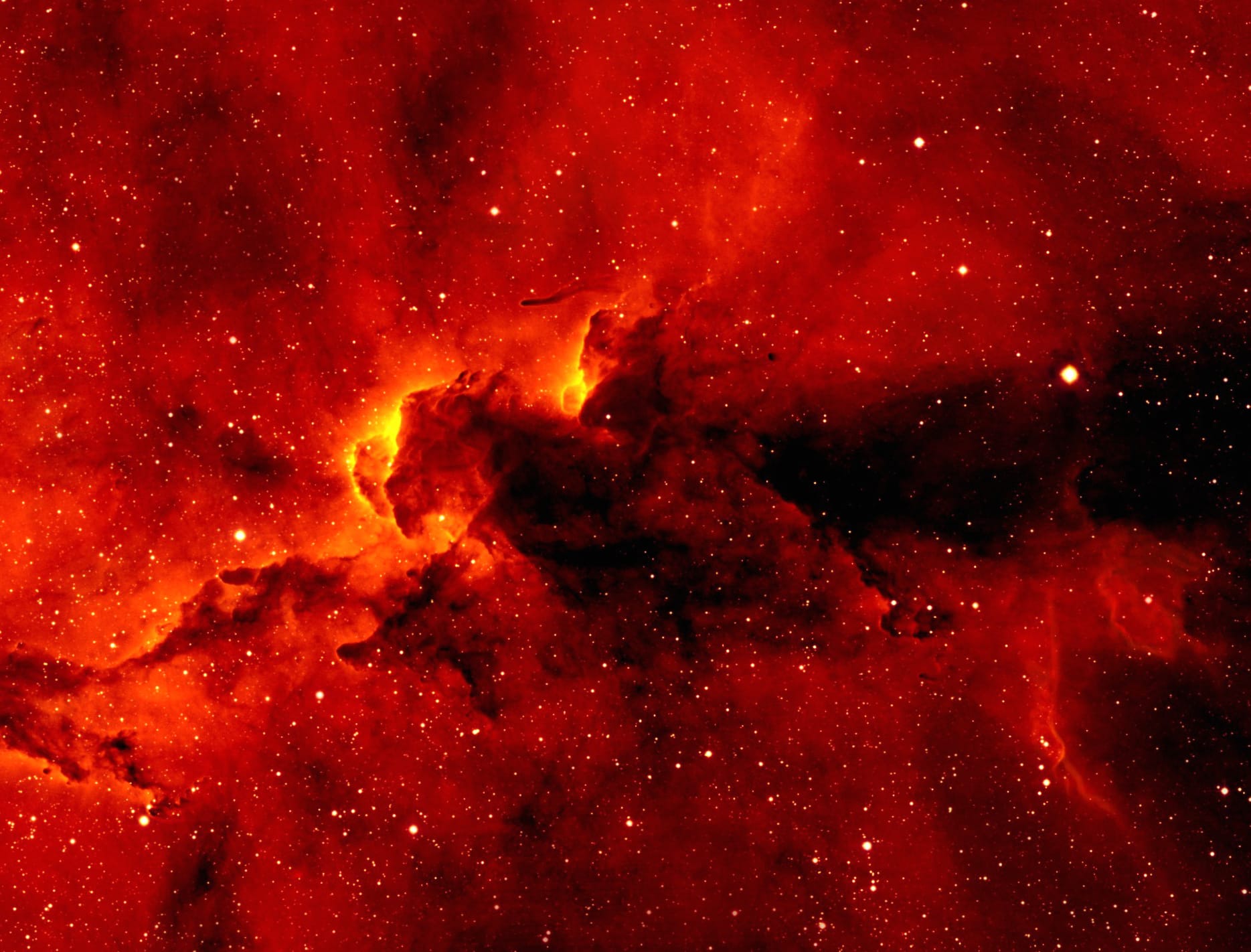 Fiery Nebula - Sci Fi at 1024 x 1024 iPad size wallpapers HD quality