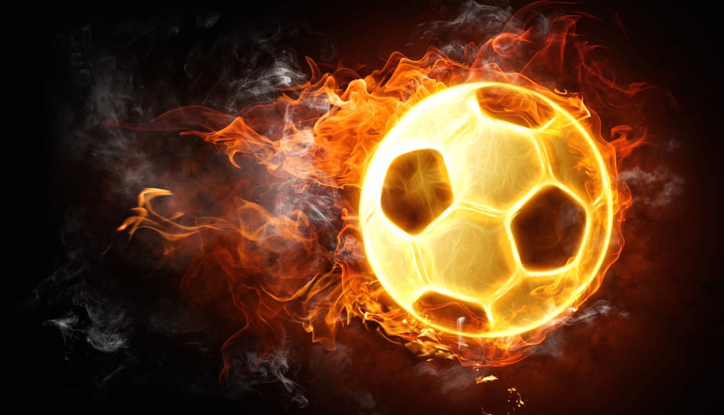 Fiery Soccer Sports at 2048 x 2048 iPad size wallpapers HD quality