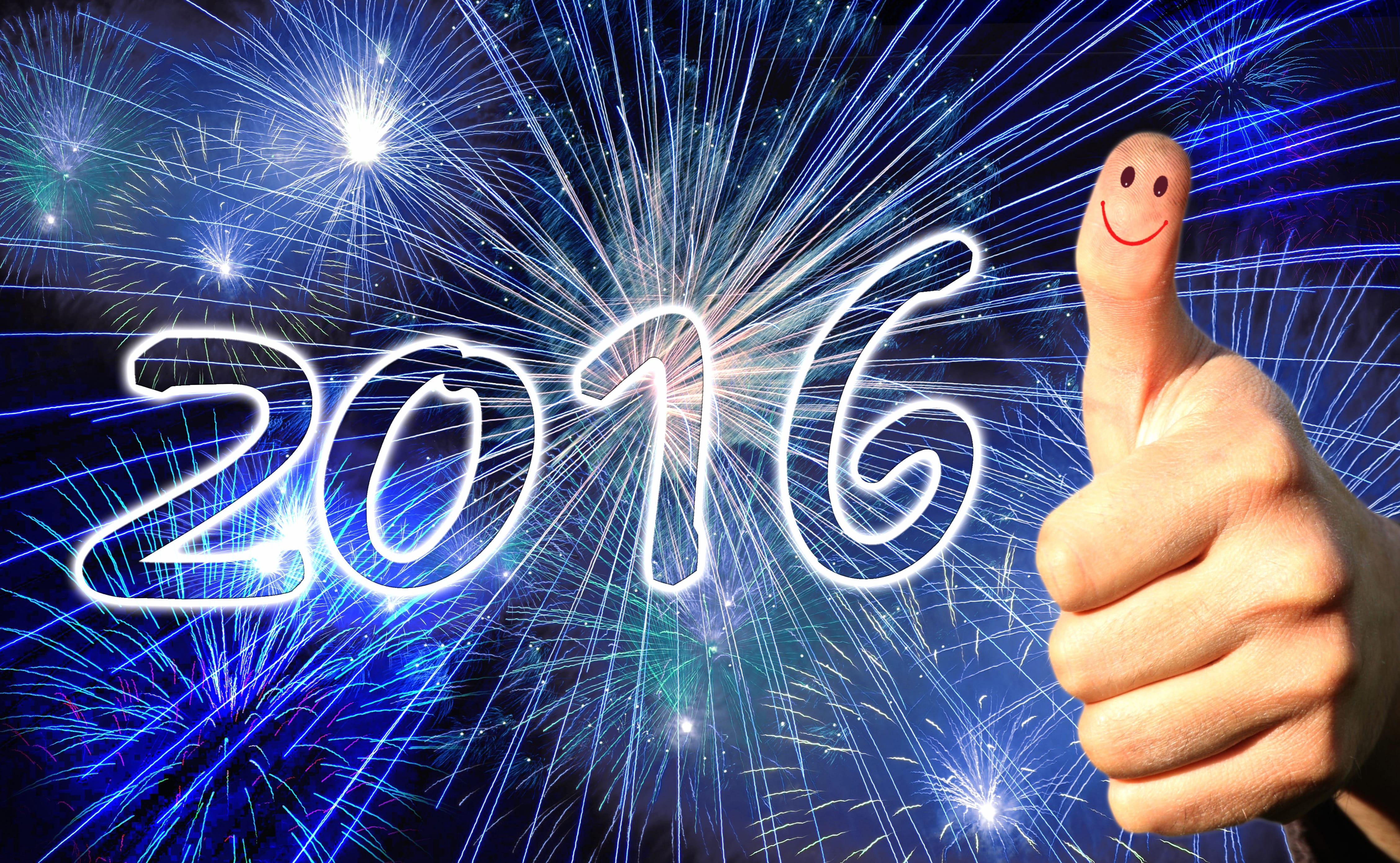 Fireworks New Year Holiday New Year 2016 wallpapers HD quality