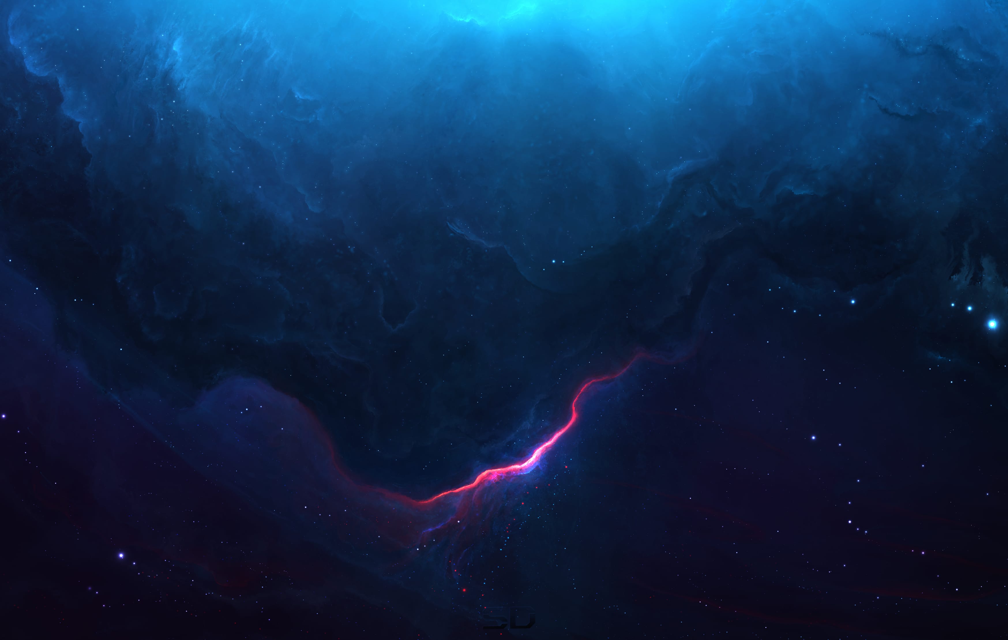 Fishtank Nebula 2 at 1366 x 768 HD size wallpapers HD quality