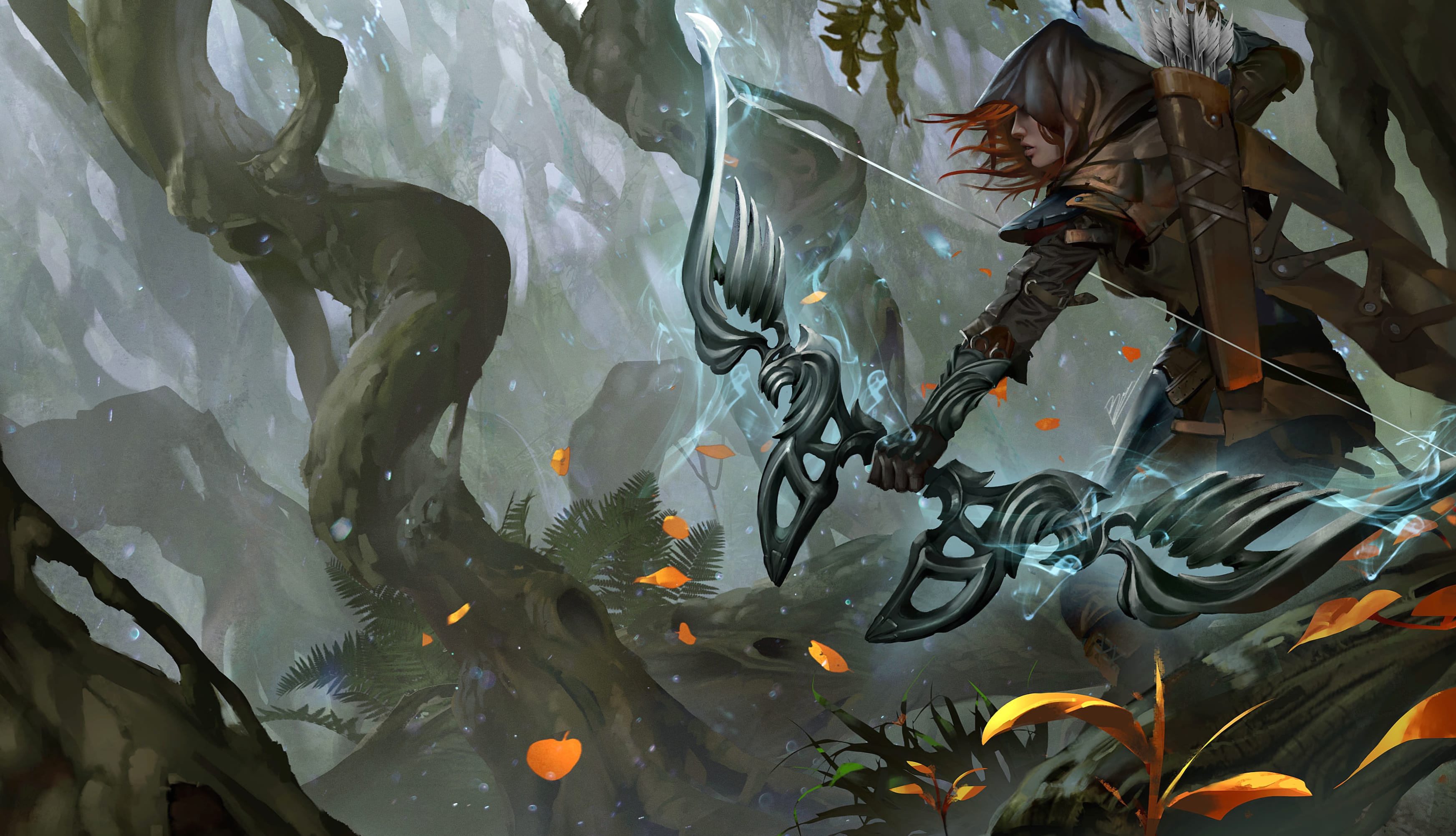 Forest Archer - Woman Warrior wallpapers HD quality