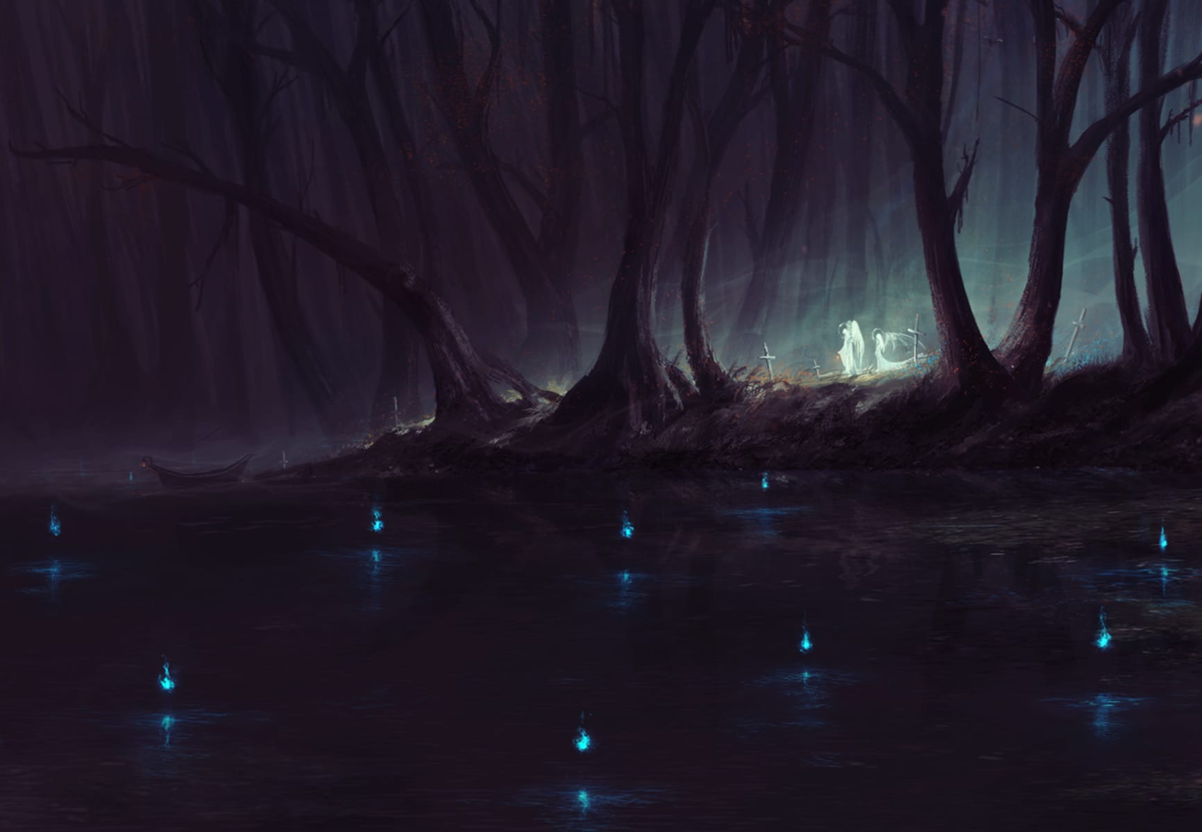 Forest Dark Ghost Wallpaper wallpapers HD quality