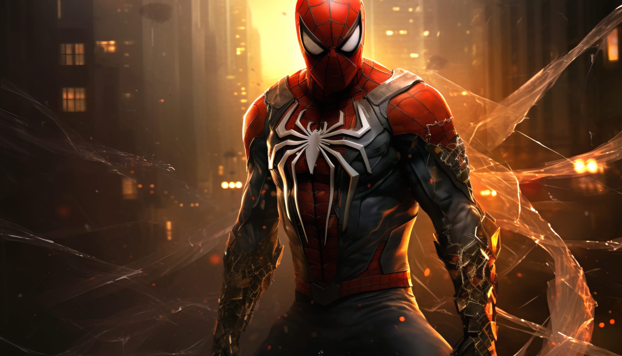 Futuristic And Epic Spider Man Wallpaper at 1536 x 864 HD size wallpapers HD quality